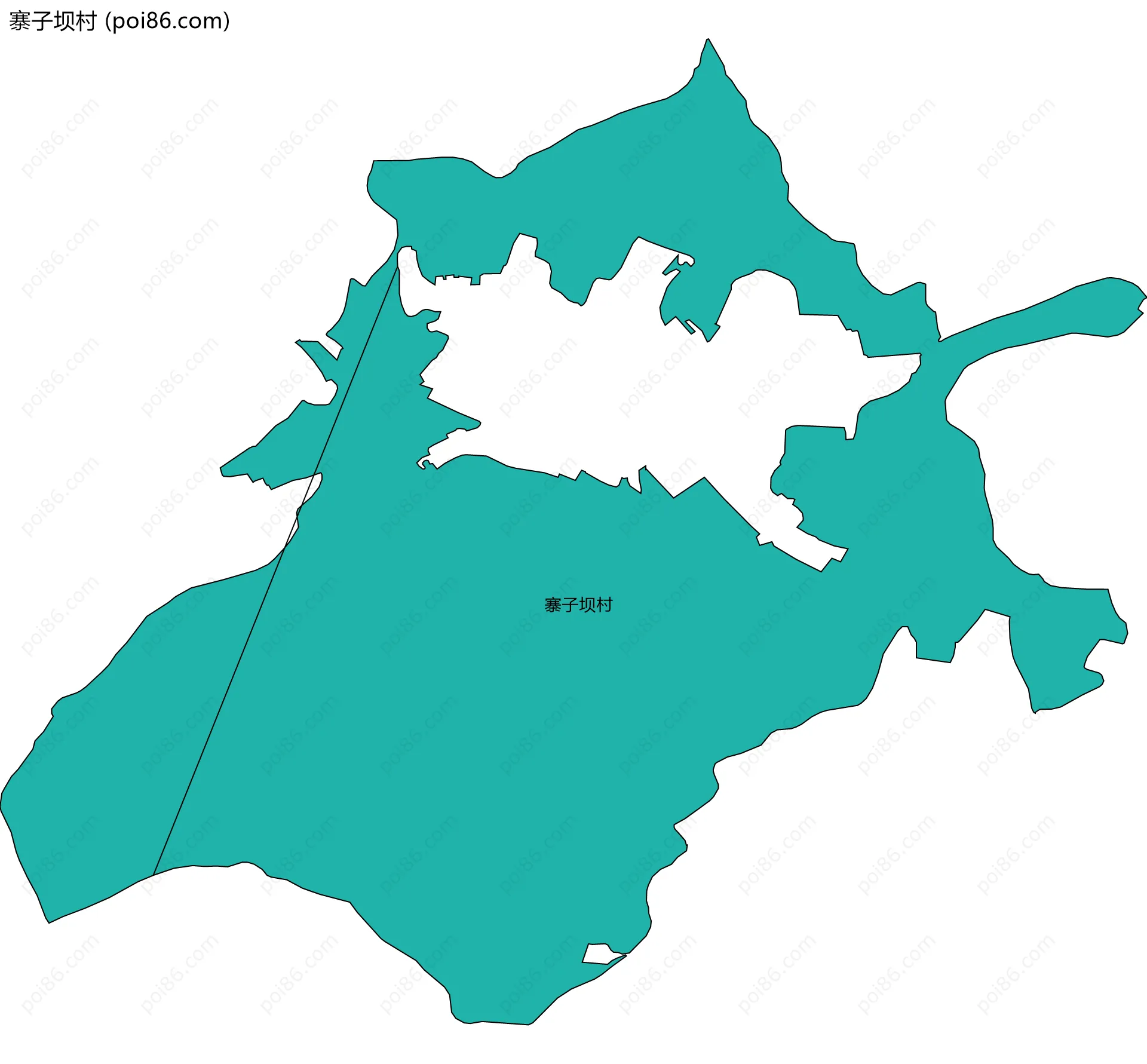 寨子坝村边界地图