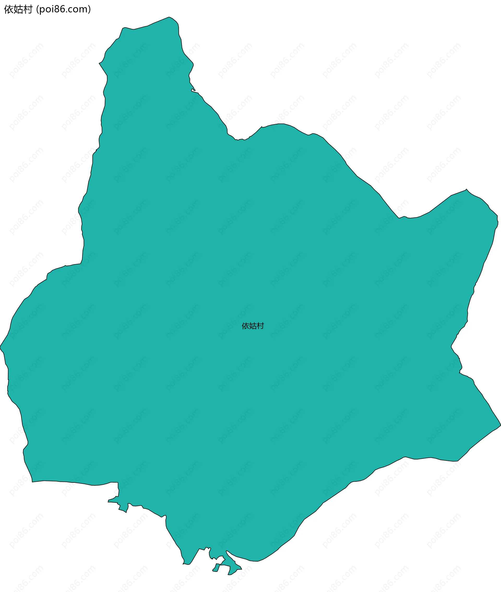 依姑村边界地图