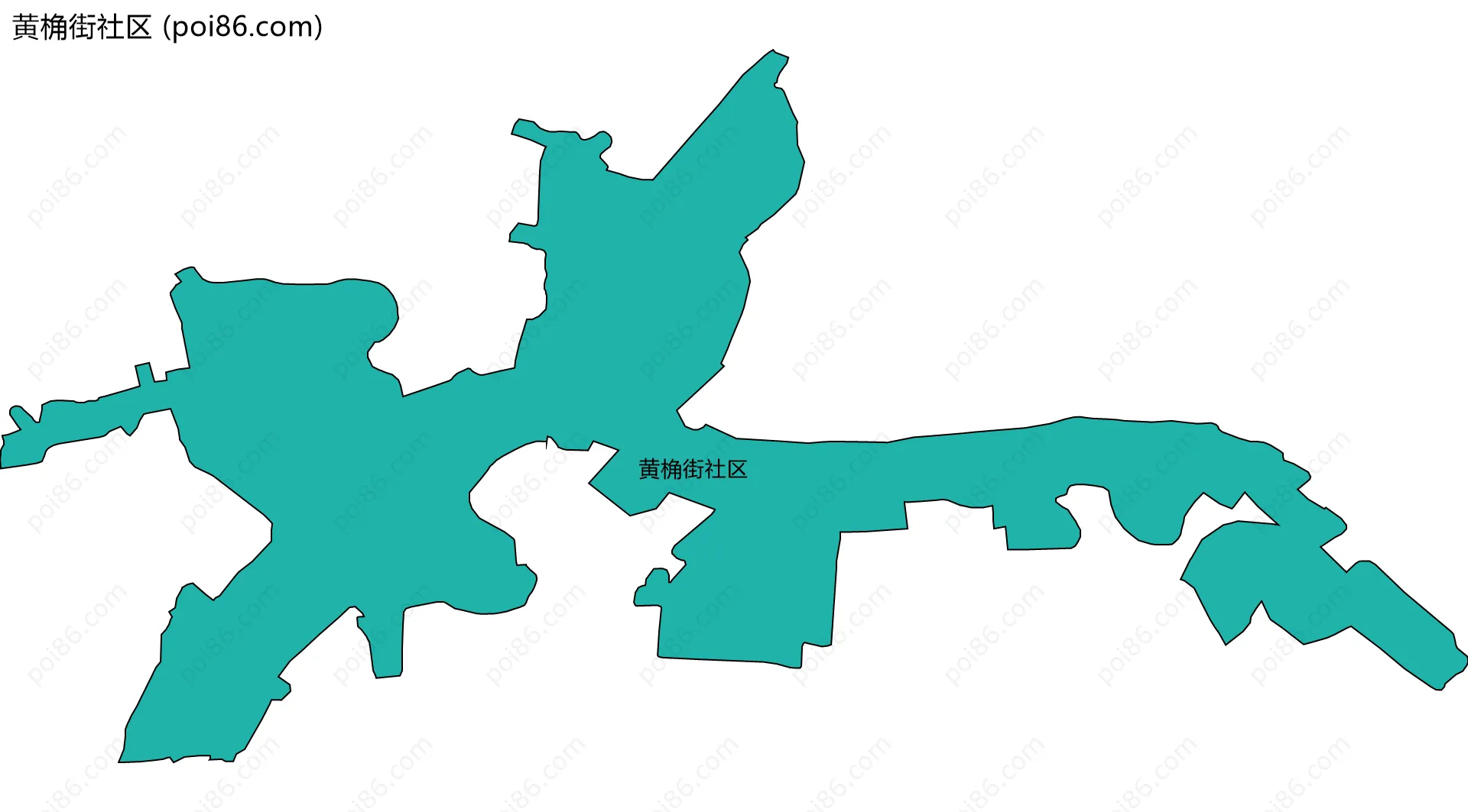 黄桷街社区边界地图