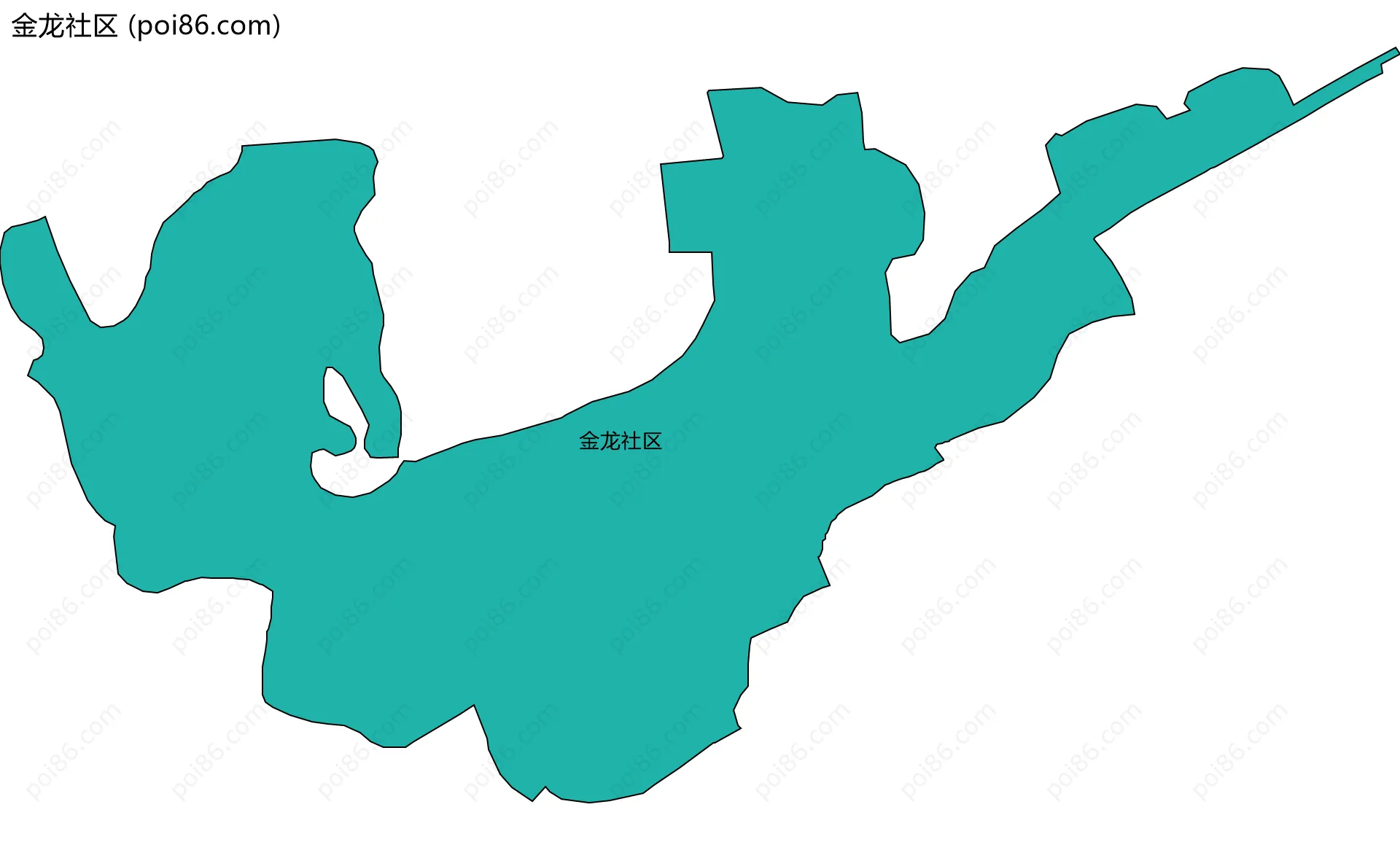 金龙社区边界地图