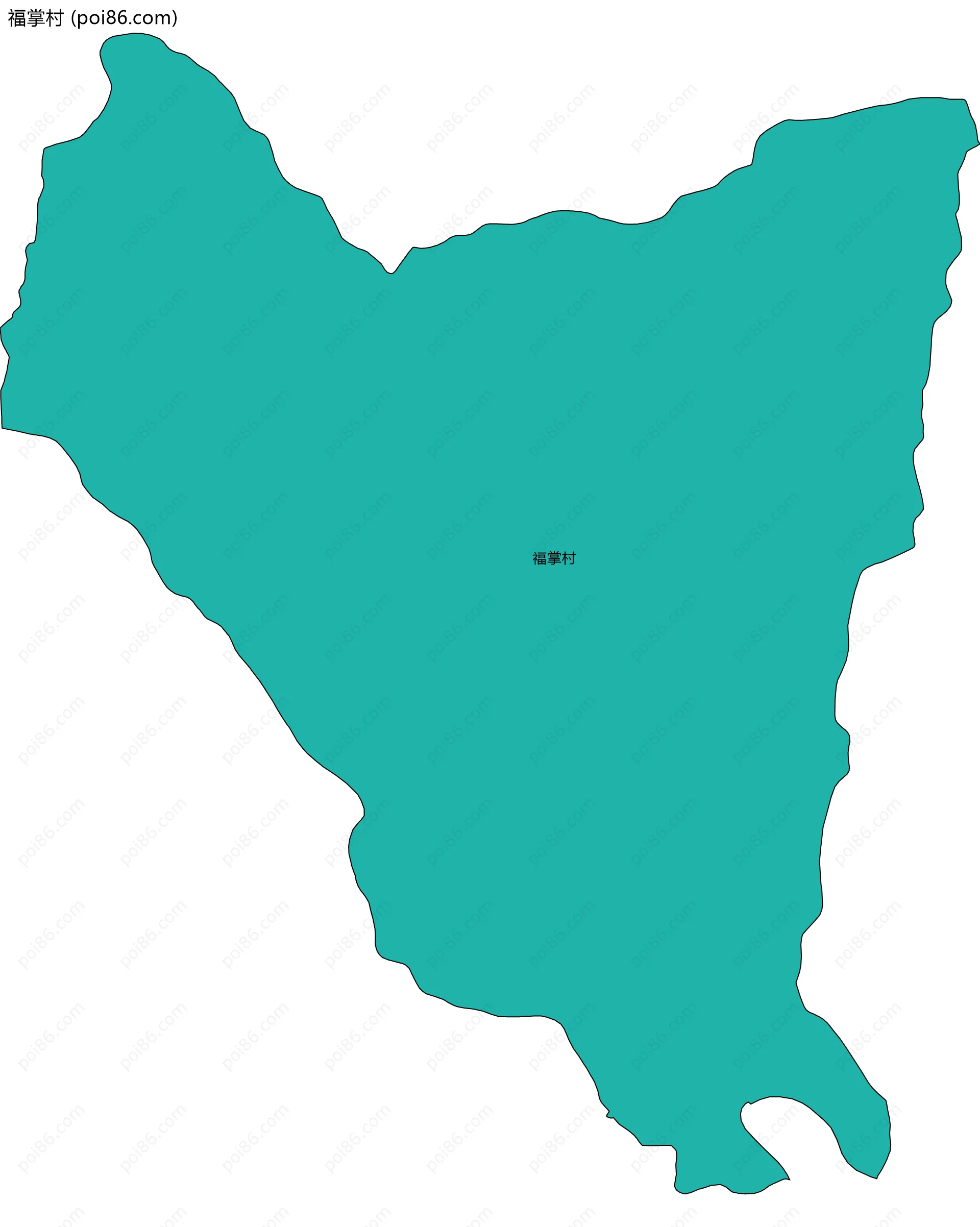 福掌村边界地图