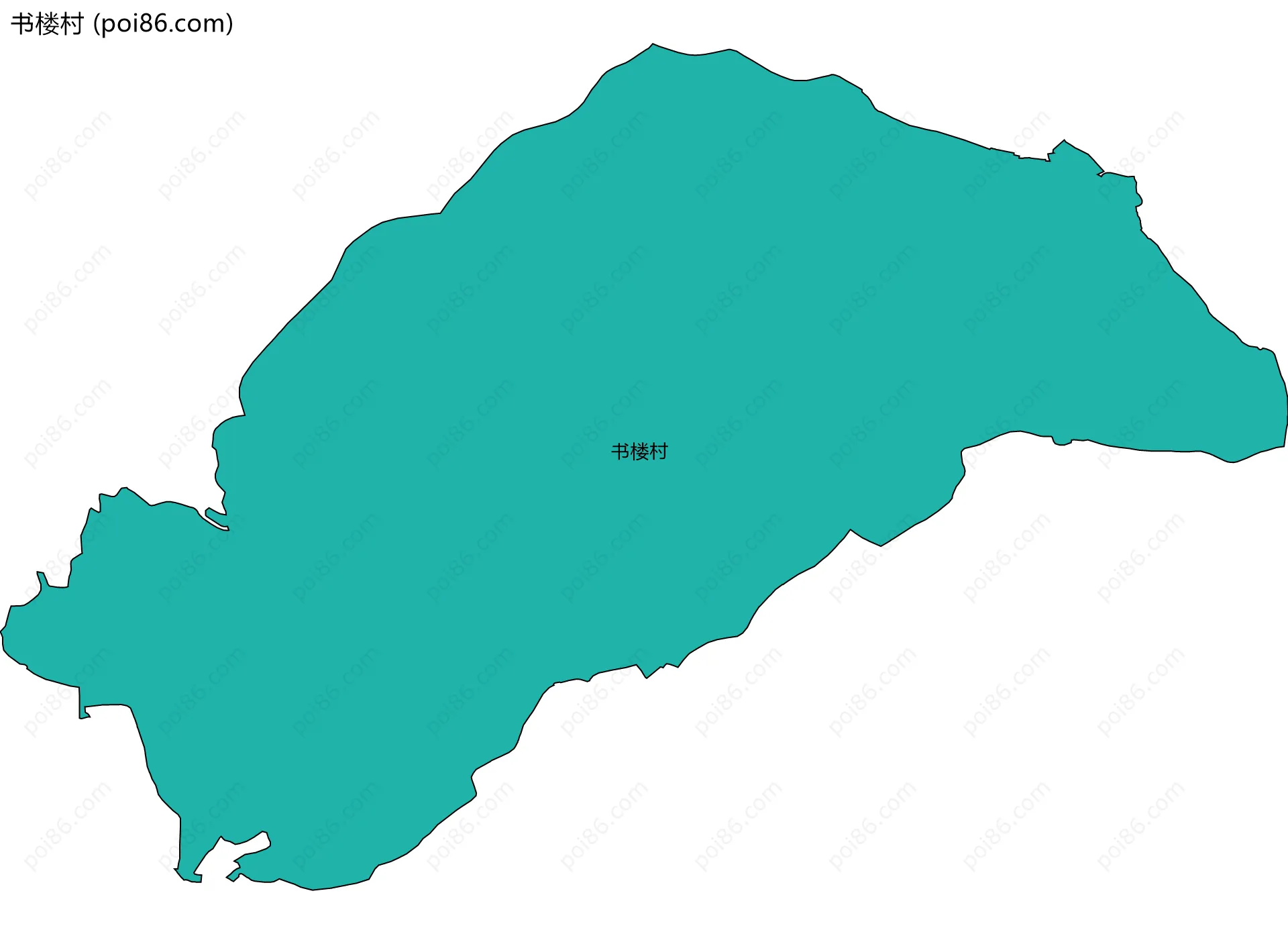 书楼村边界地图