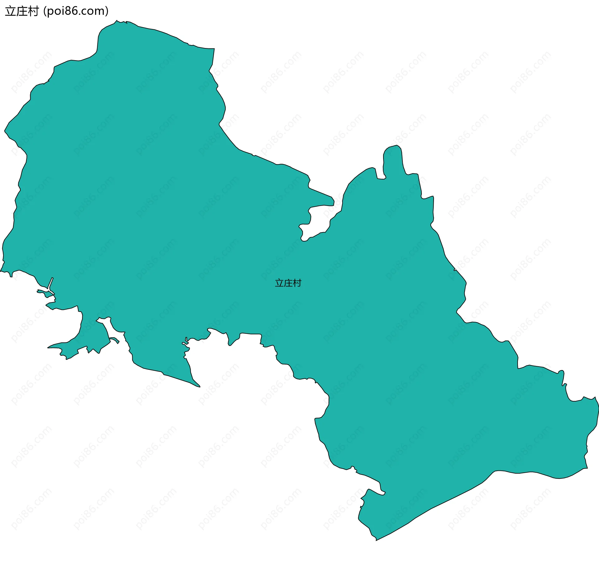 立庄村边界地图