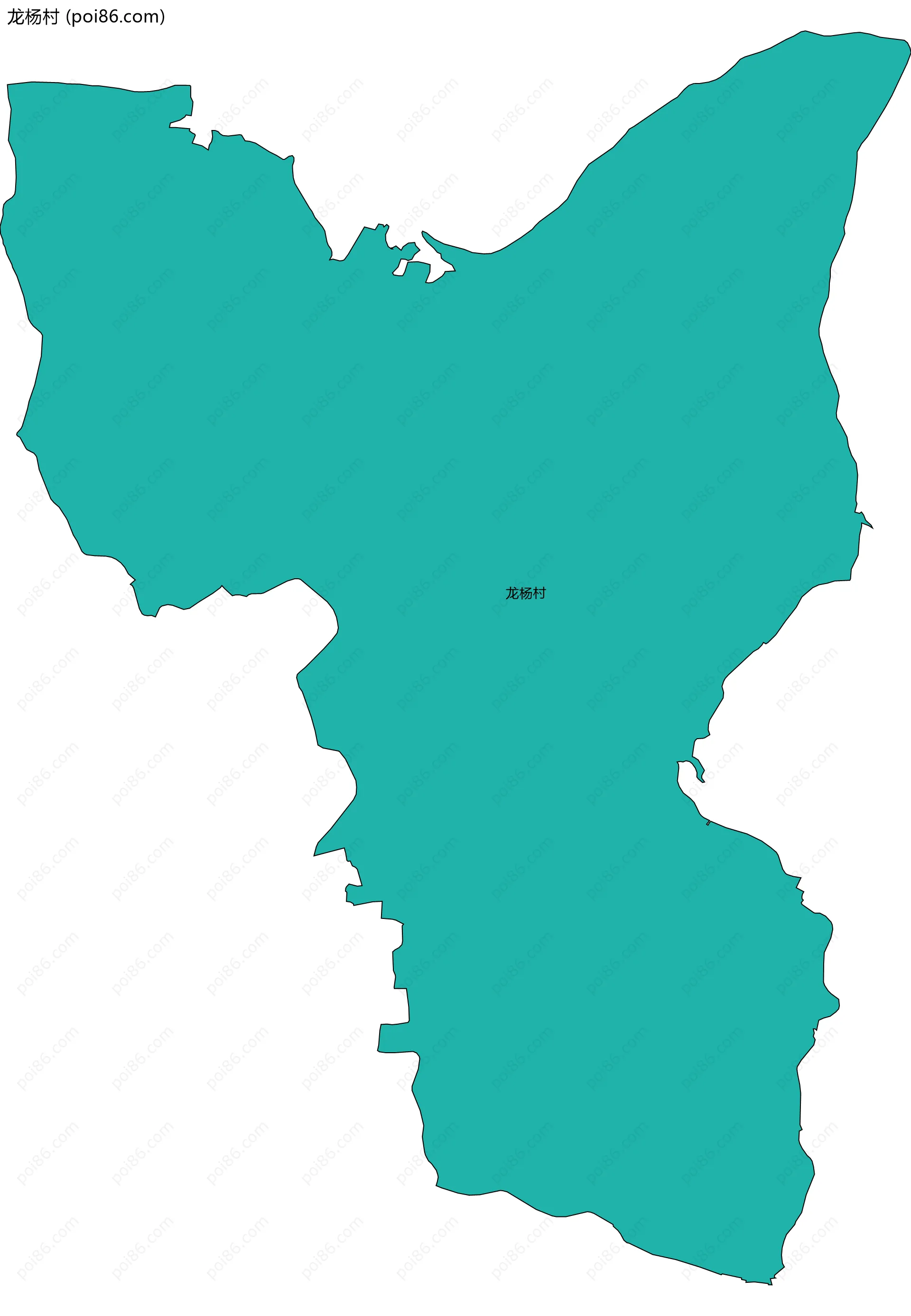 龙杨村边界地图