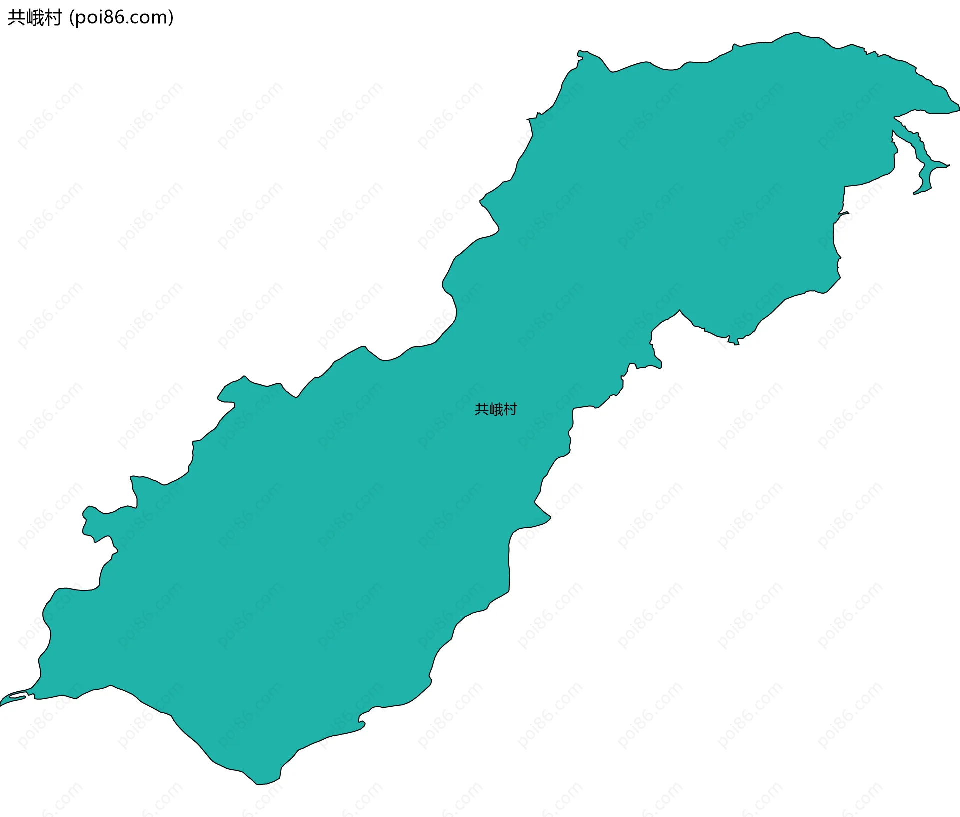 共峨村边界地图
