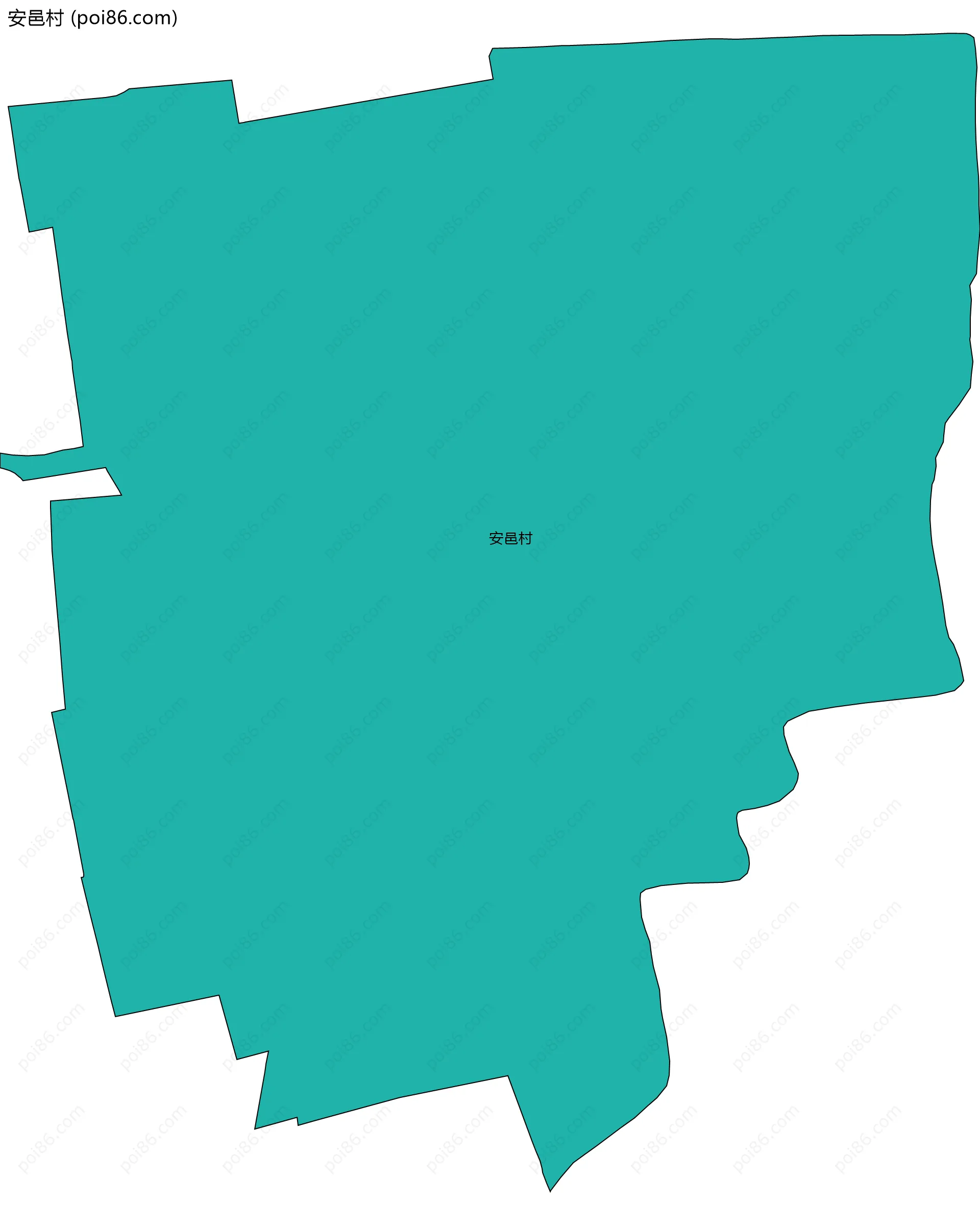 安邑村边界地图