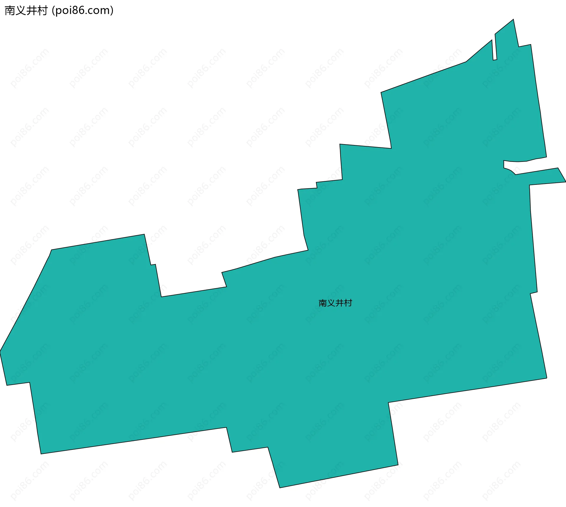 南义井村边界地图