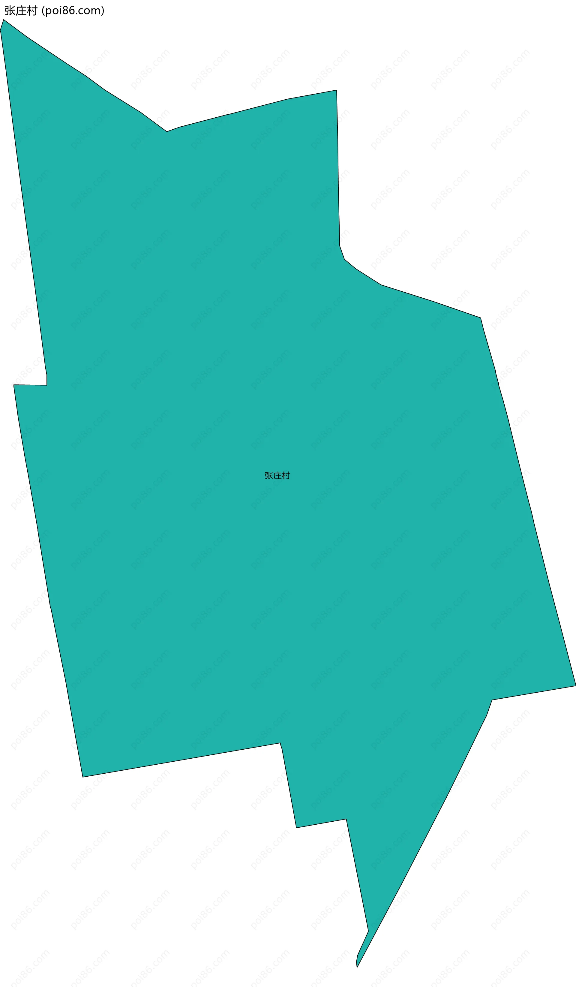 张庄村边界地图