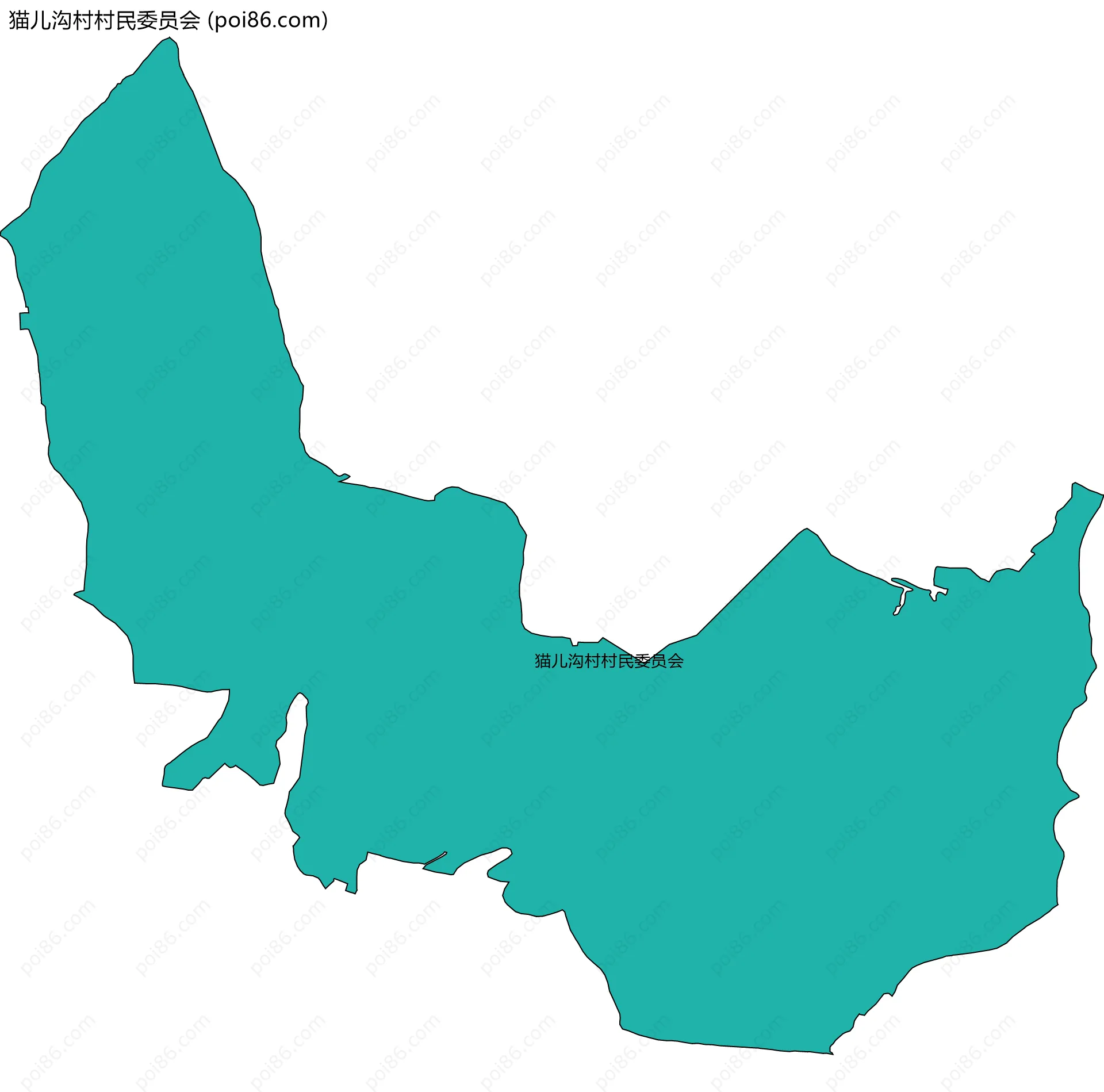 猫儿沟村村民委员会边界地图