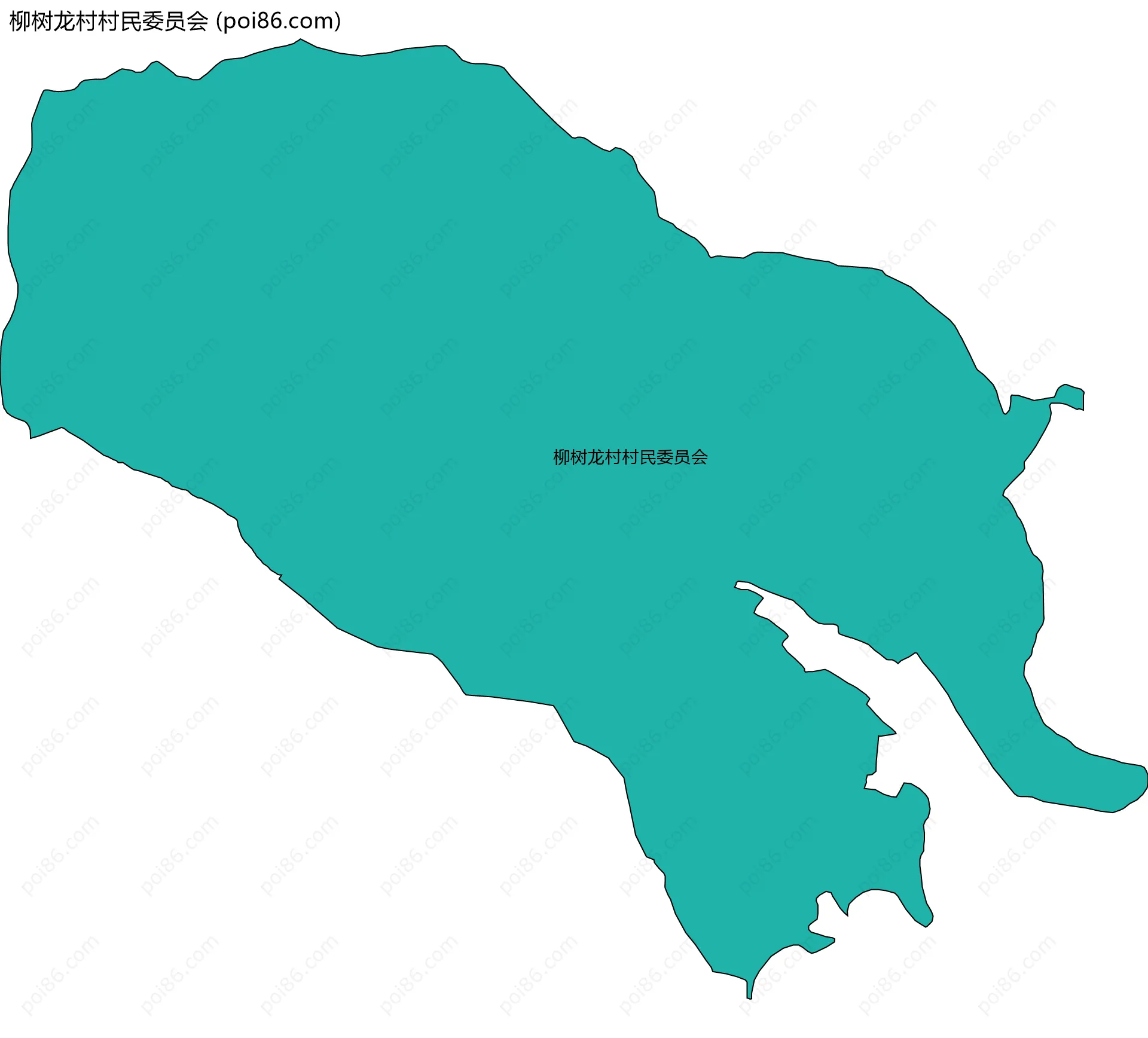 柳树龙村村民委员会边界地图