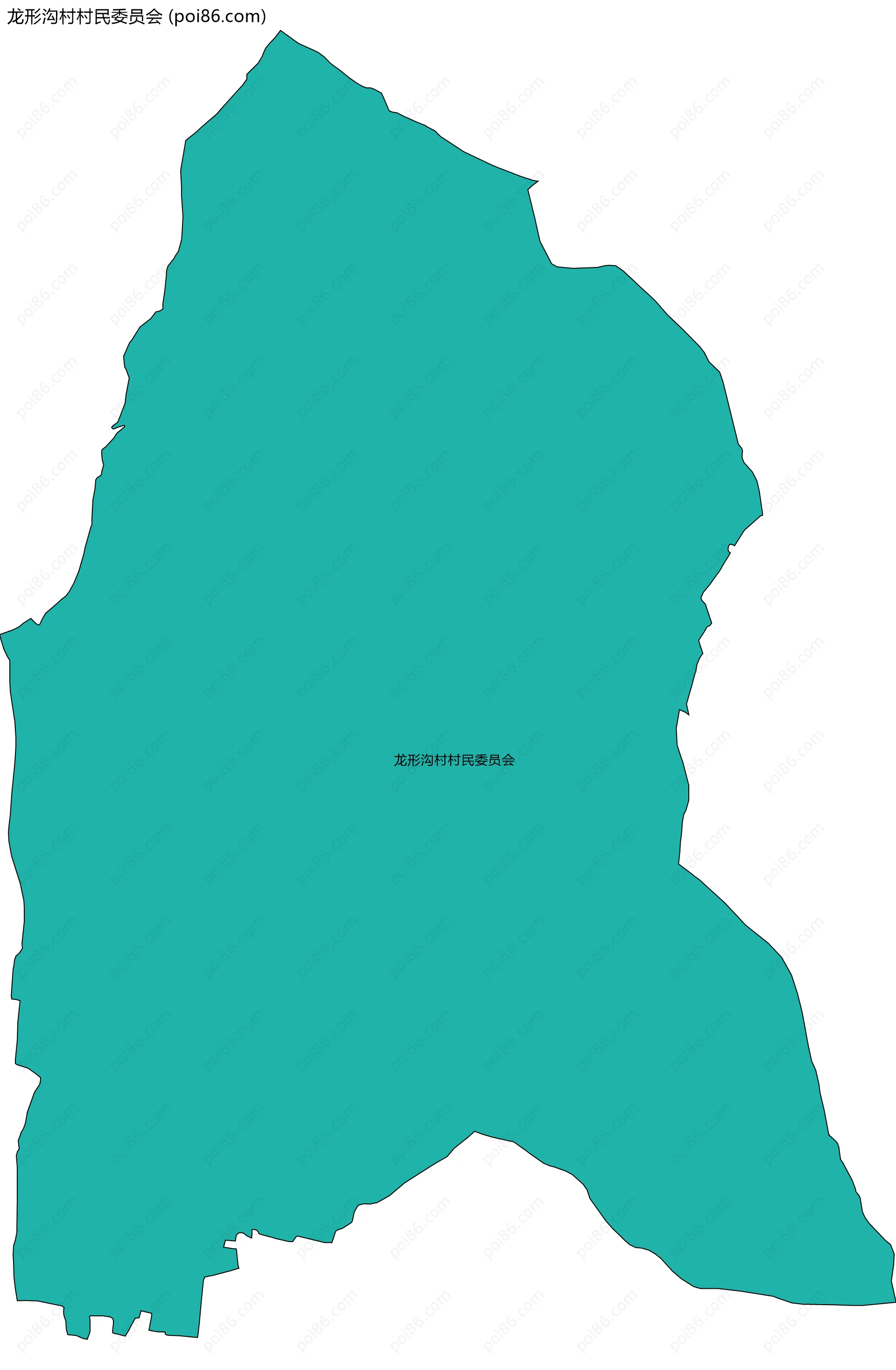 龙形沟村村民委员会边界地图