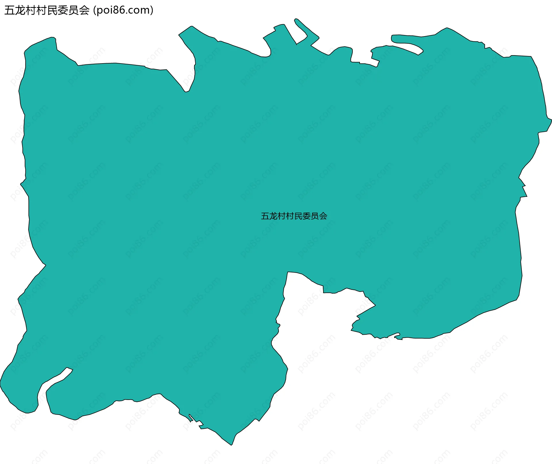五龙村村民委员会边界地图
