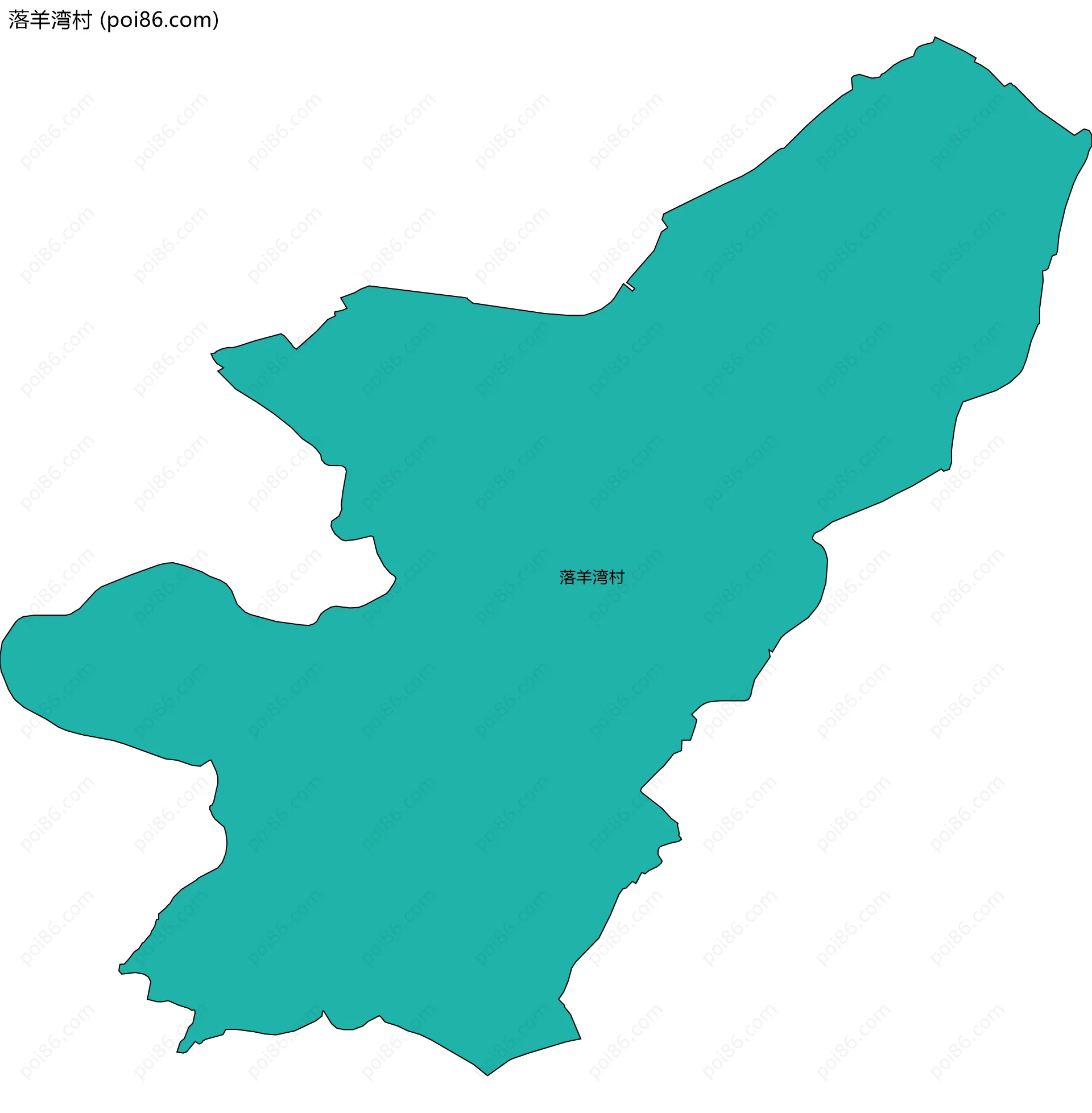 落羊湾村边界地图