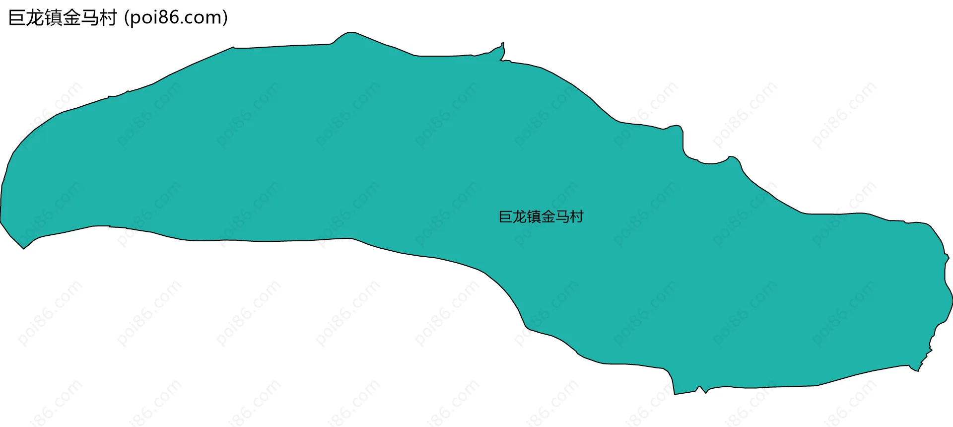 巨龙镇金马村边界地图