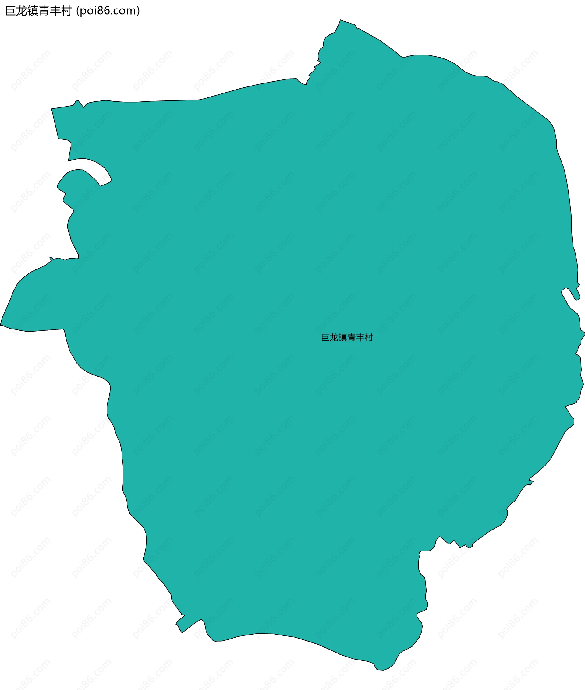 巨龙镇青丰村边界地图