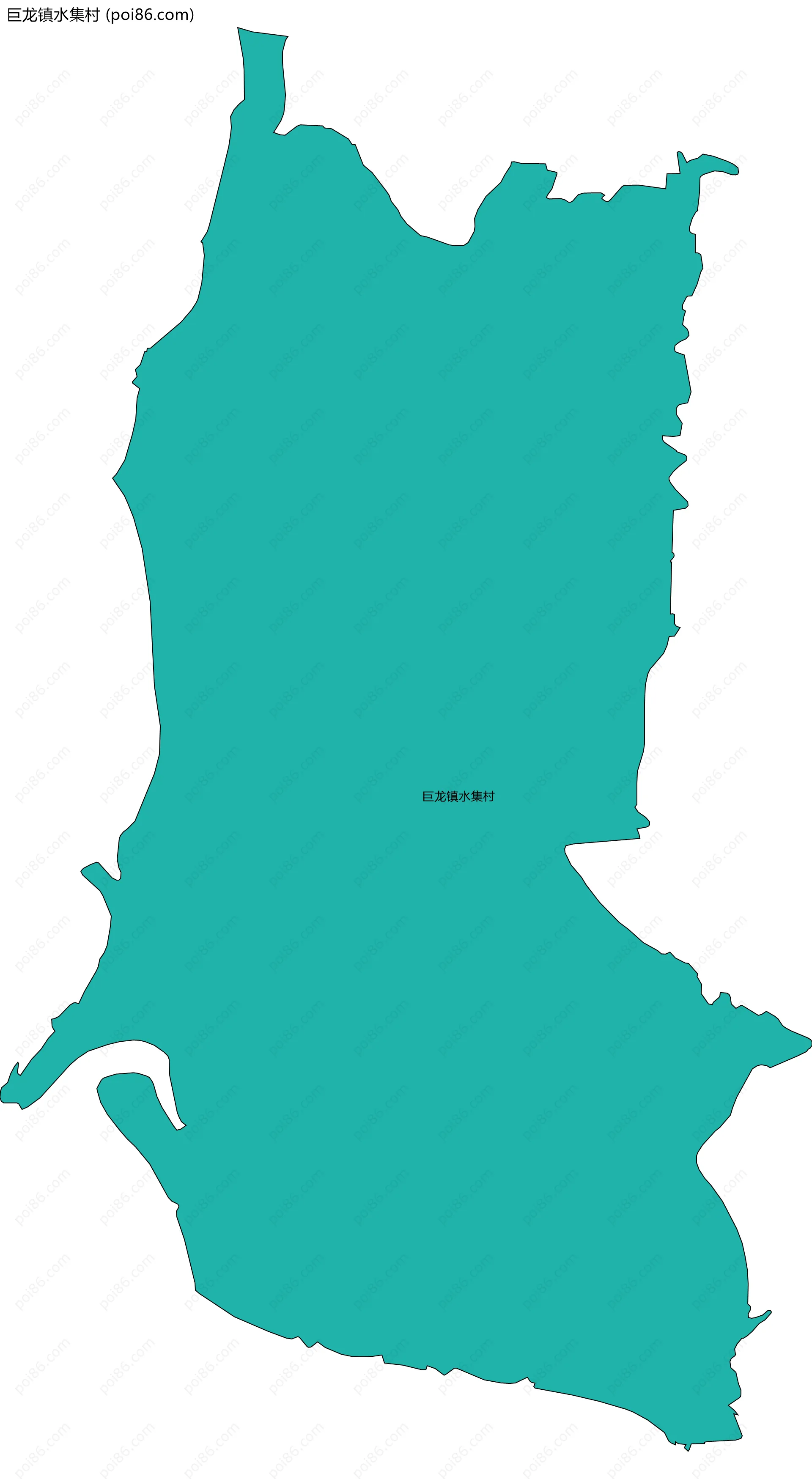 巨龙镇水集村边界地图