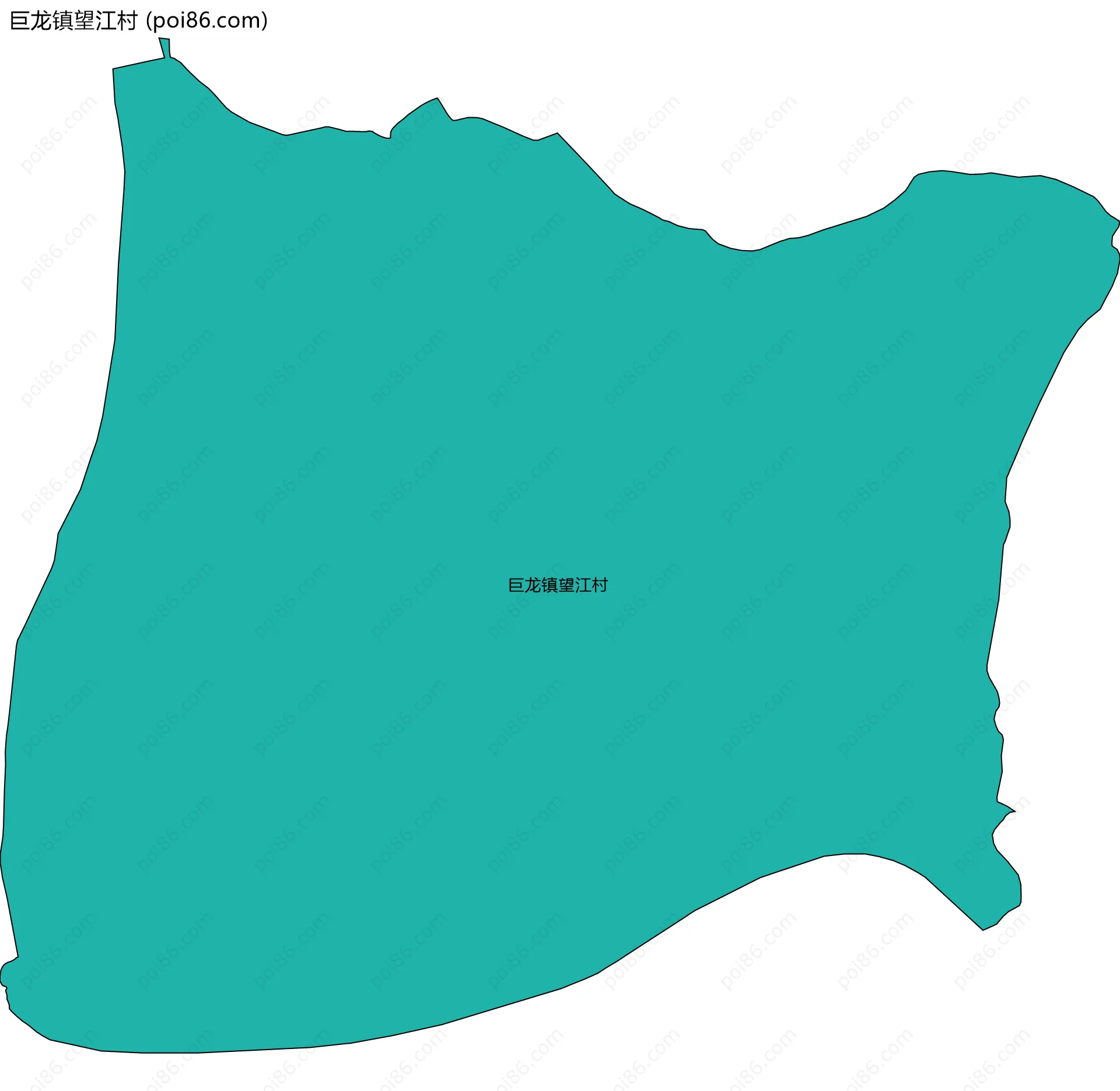 巨龙镇望江村边界地图