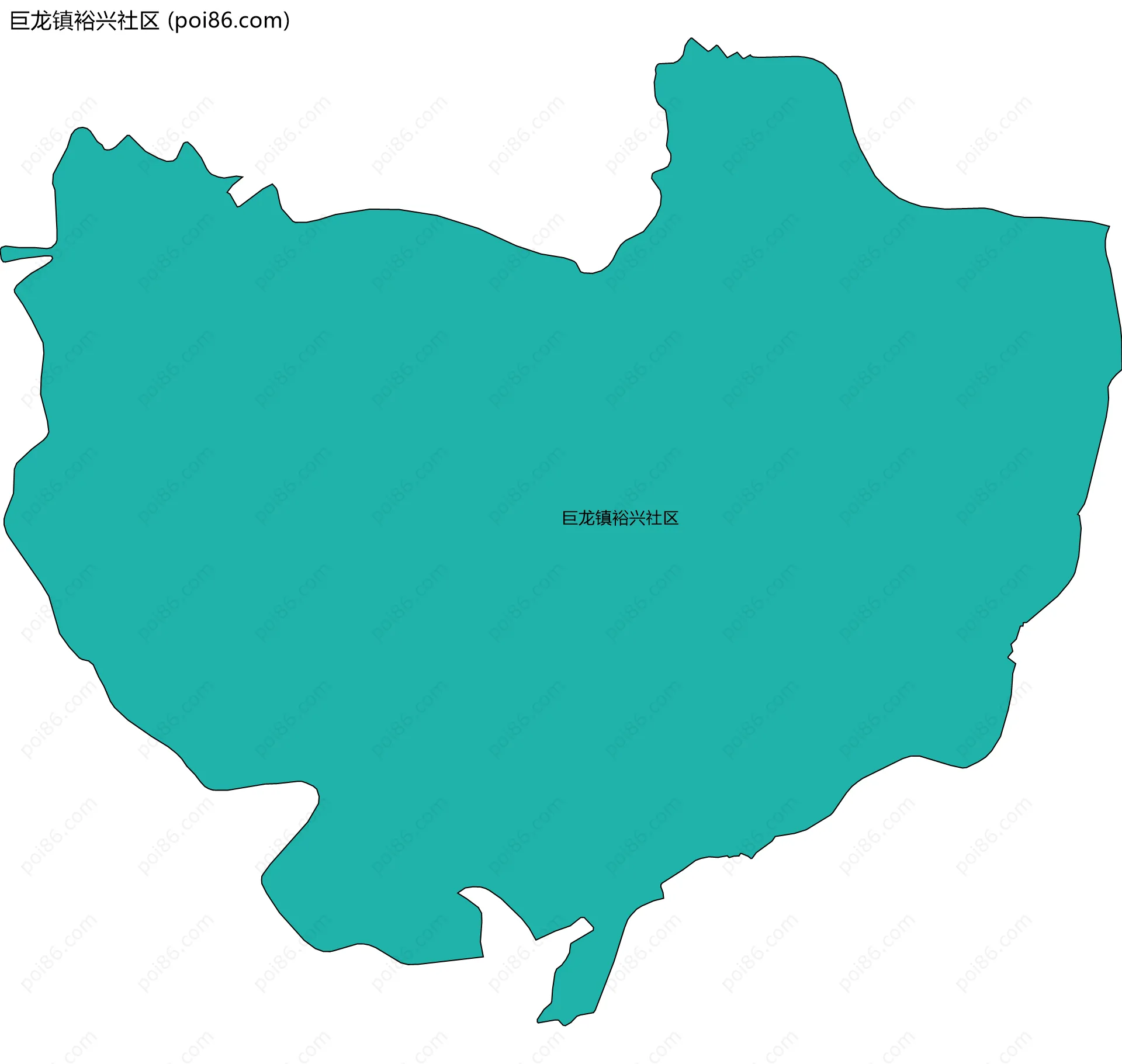 巨龙镇裕兴社区边界地图