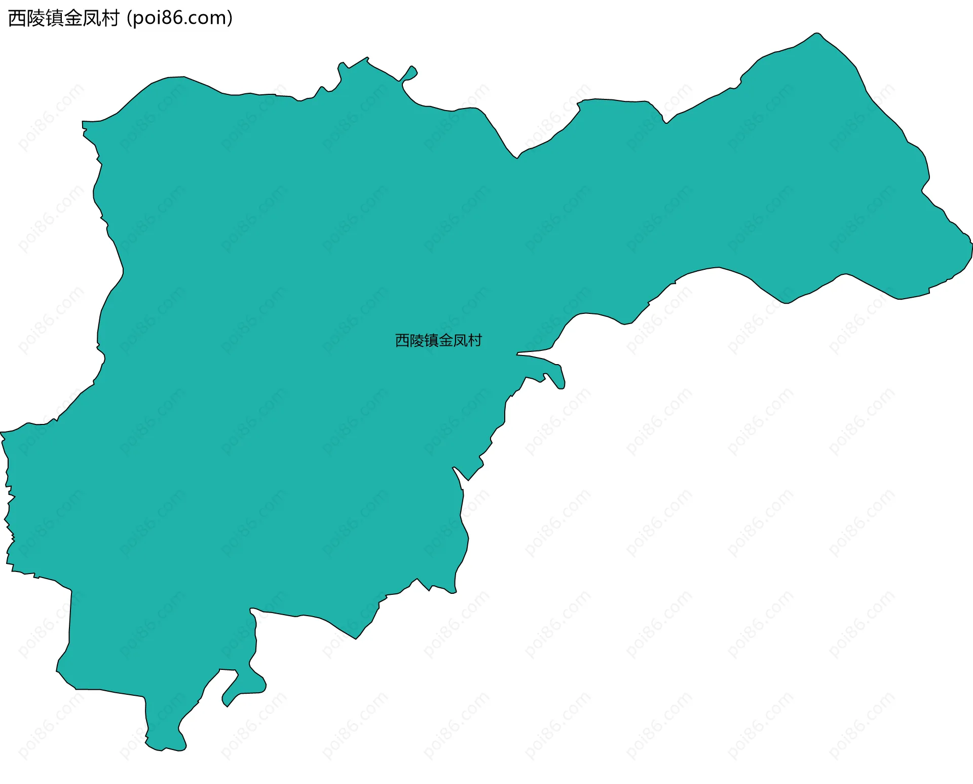 西陵镇金凤村边界地图