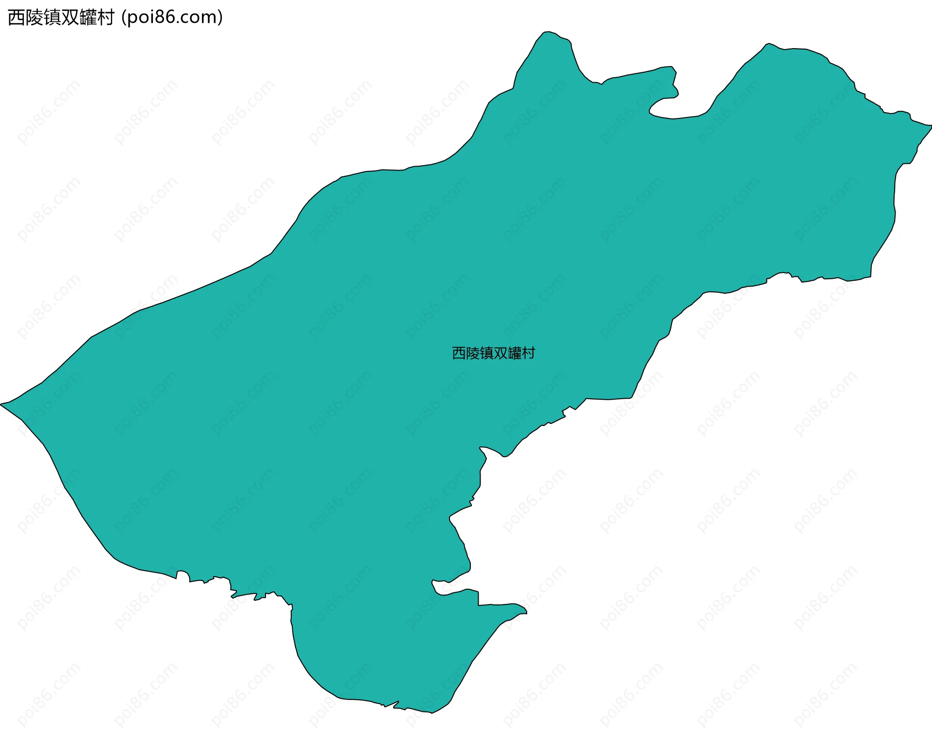 西陵镇双罐村边界地图