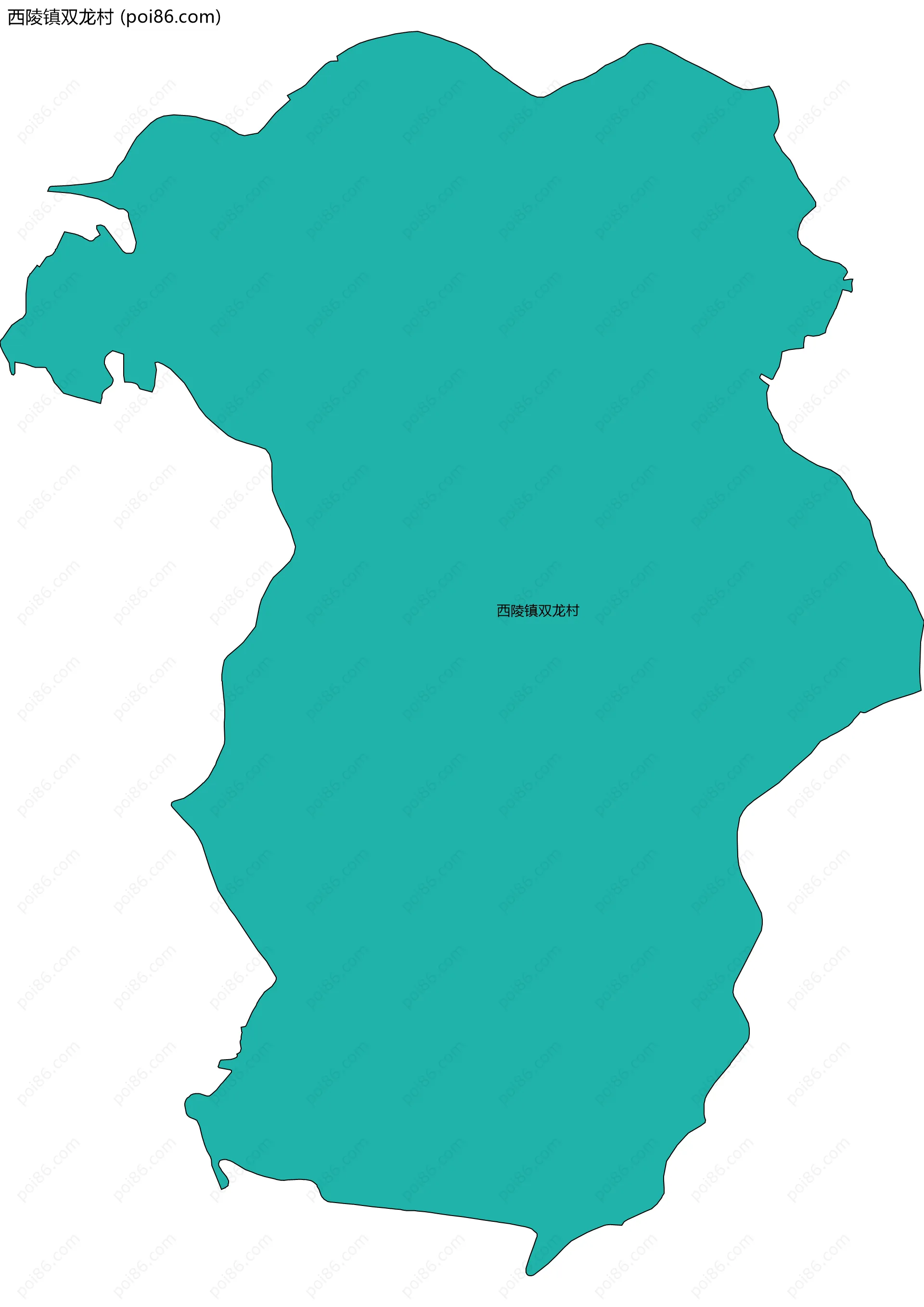 西陵镇双龙村边界地图