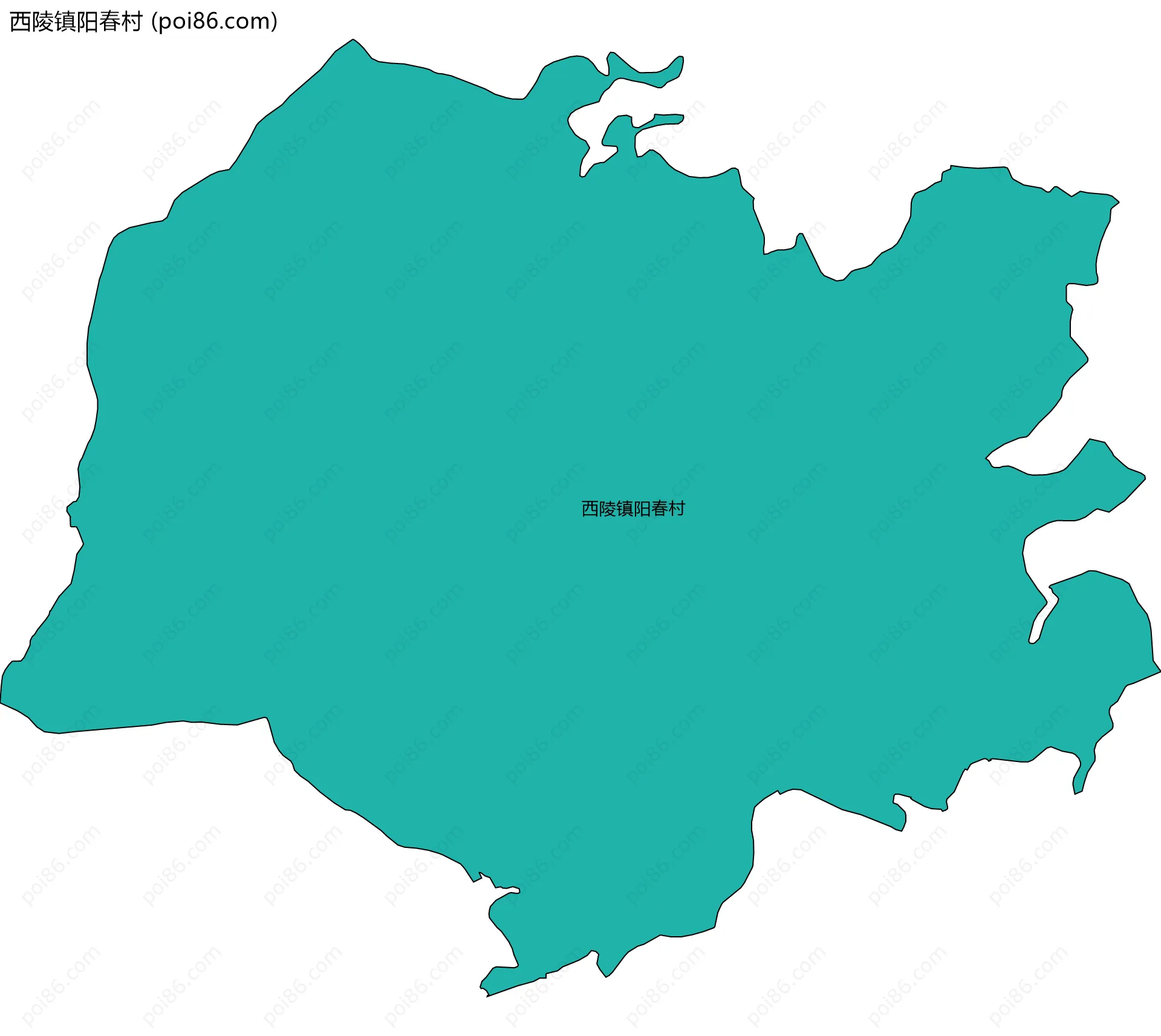 西陵镇阳春村边界地图