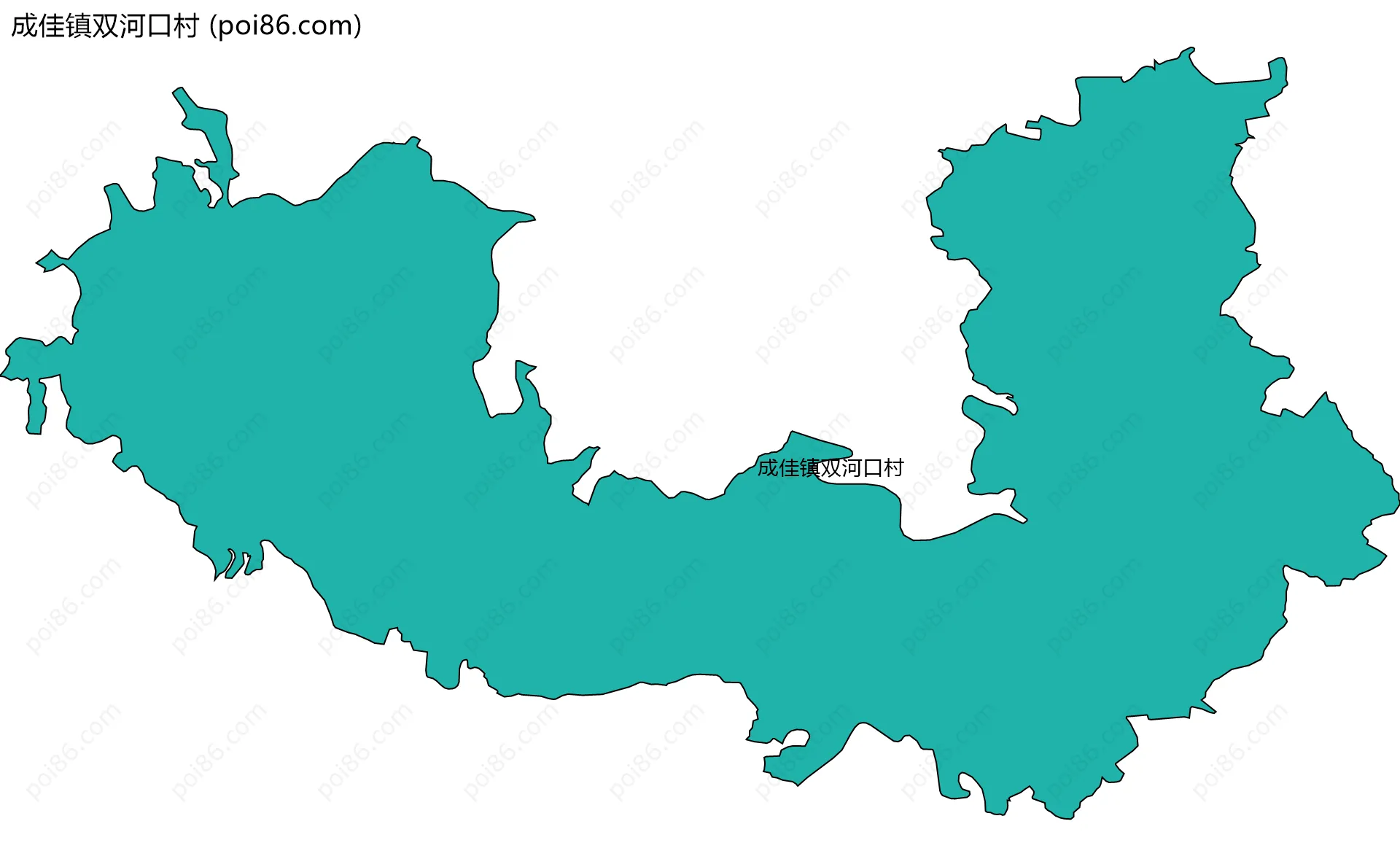成佳镇双河口村边界地图