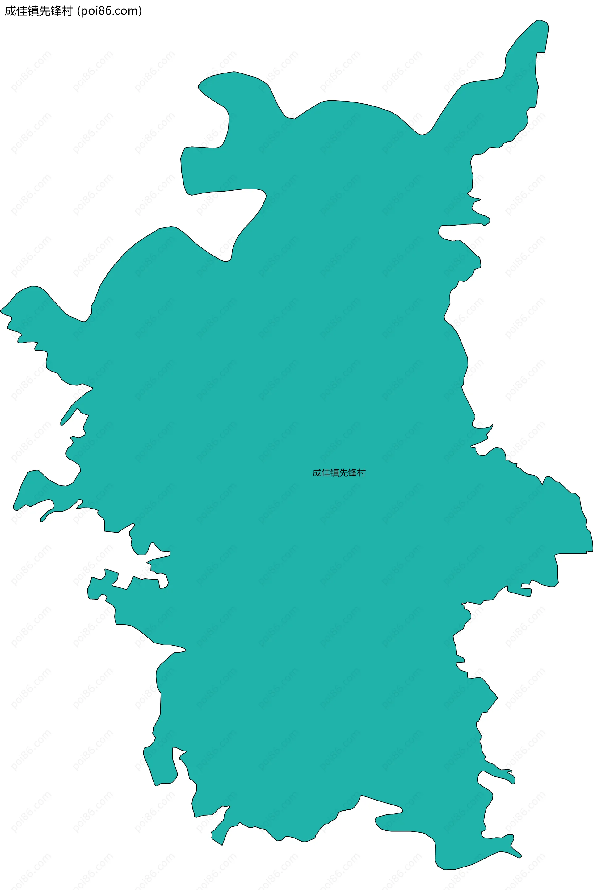 成佳镇先锋村边界地图