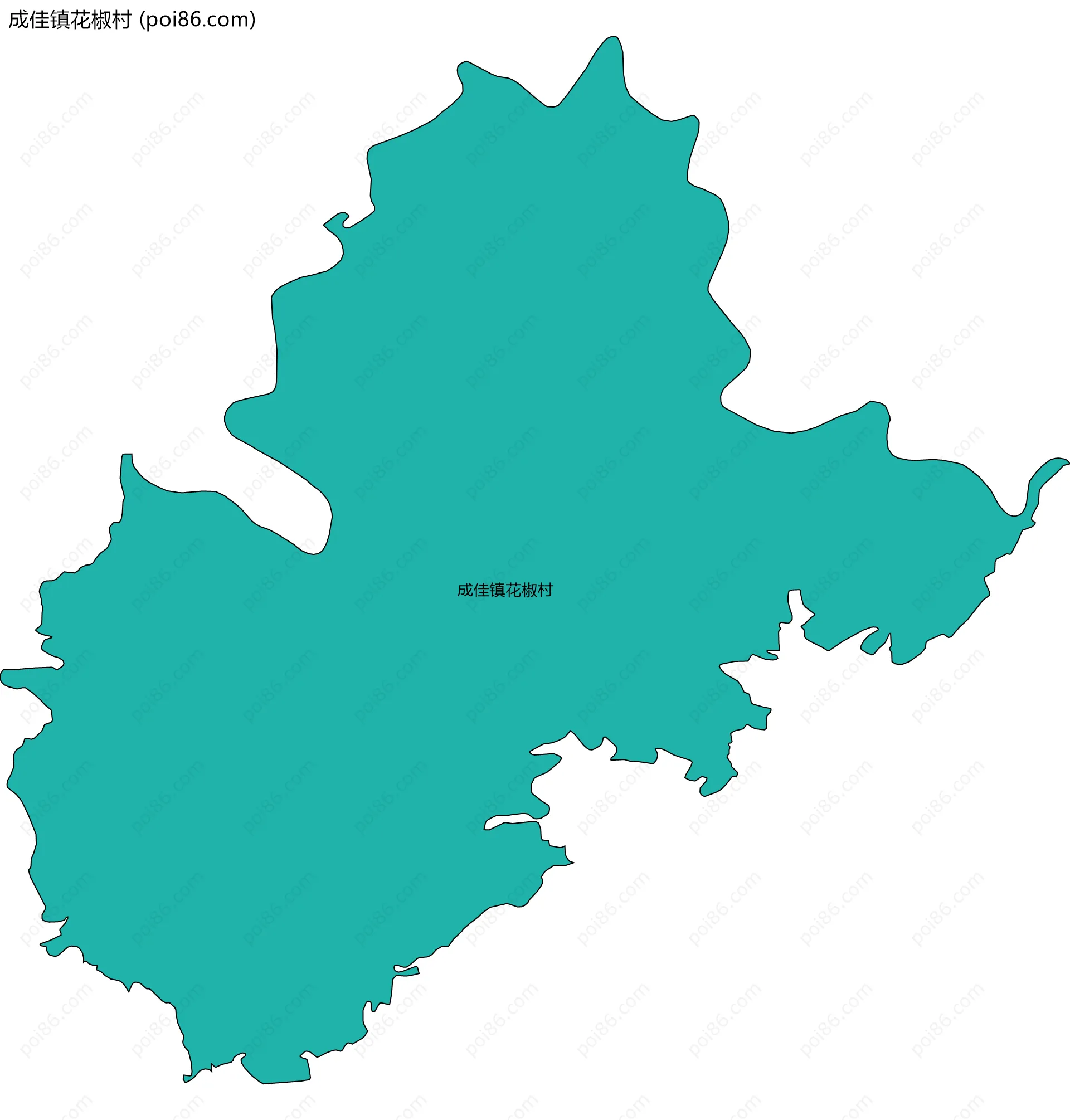 成佳镇花椒村边界地图