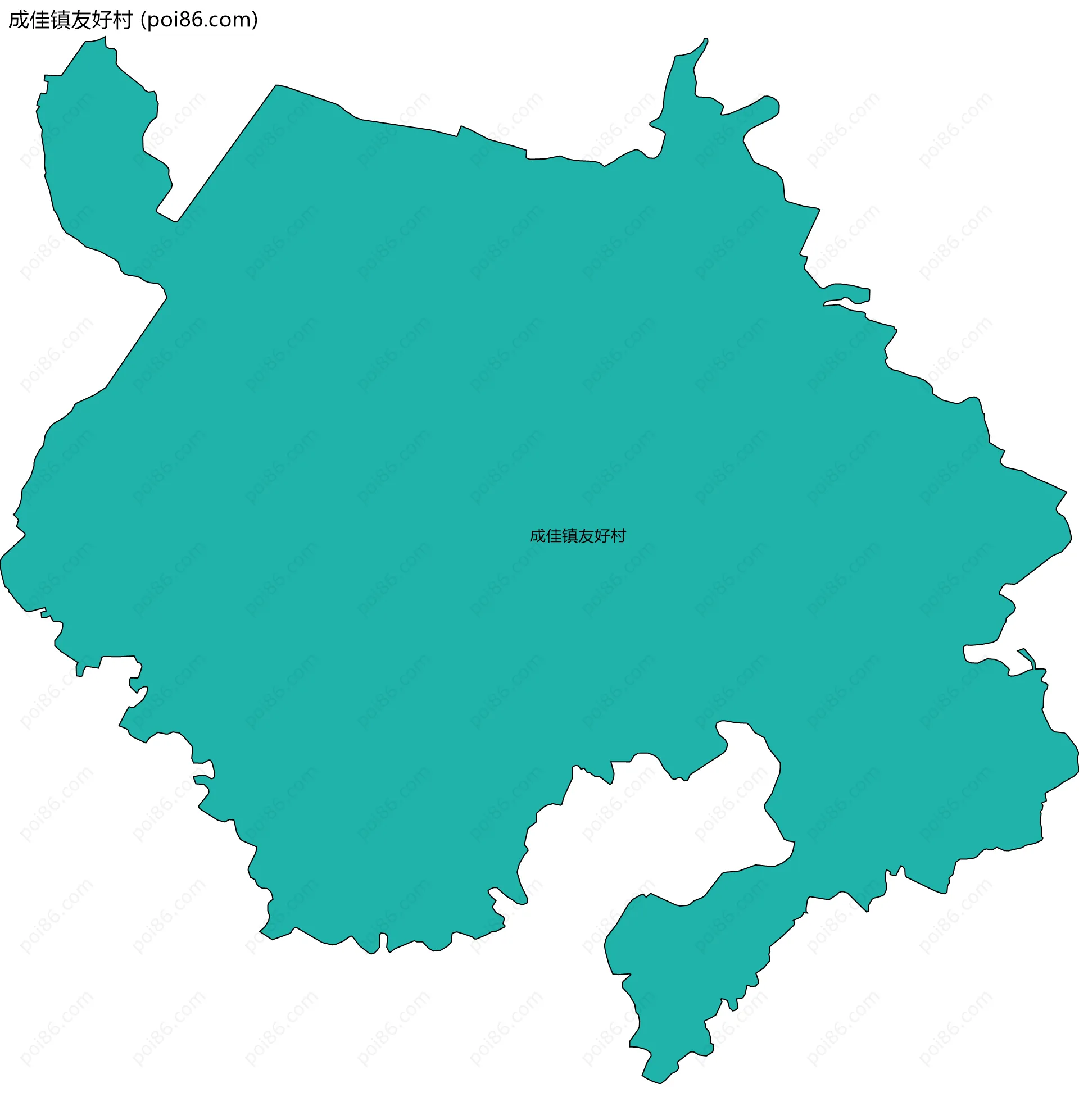 成佳镇友好村边界地图