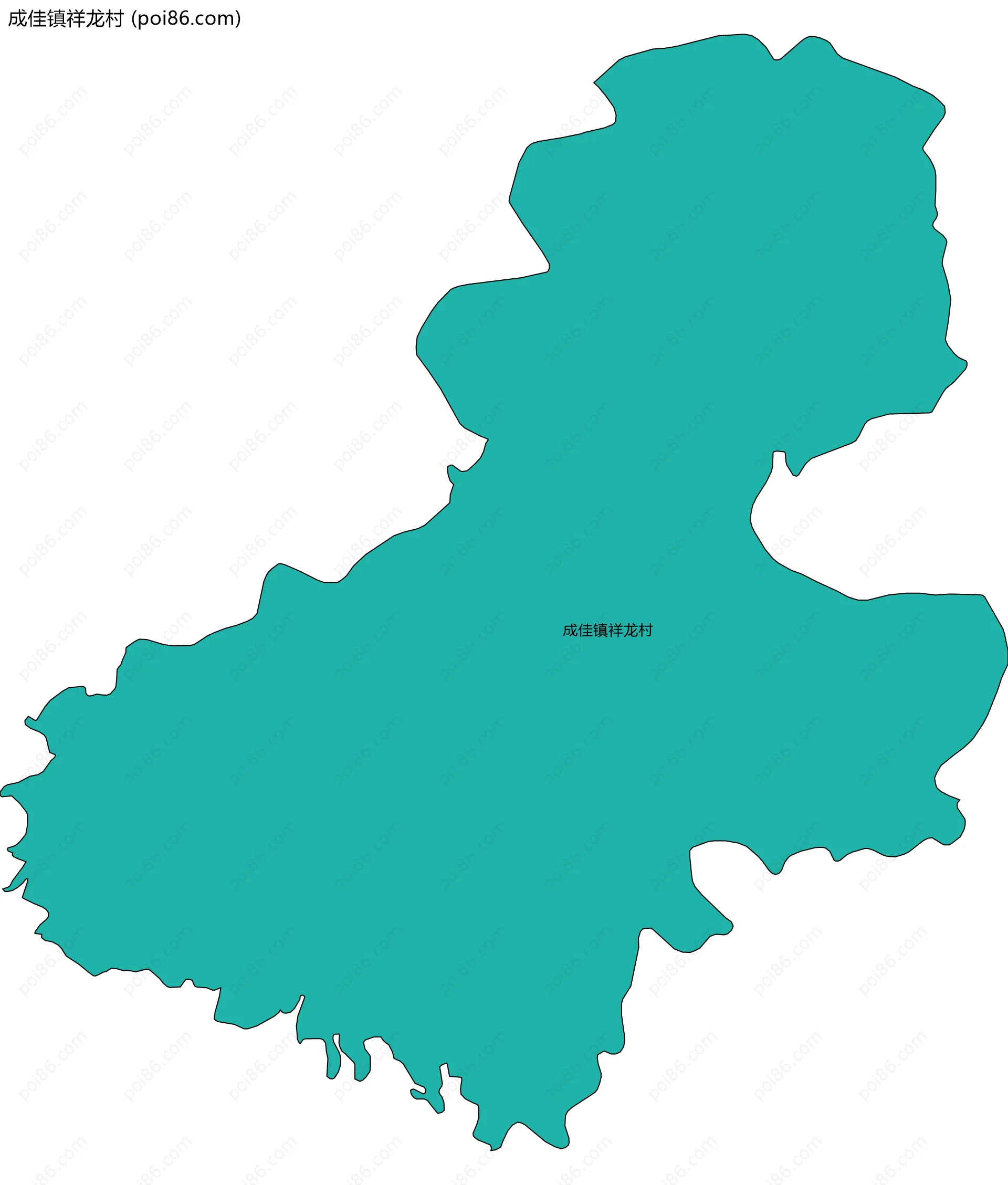 成佳镇祥龙村边界地图