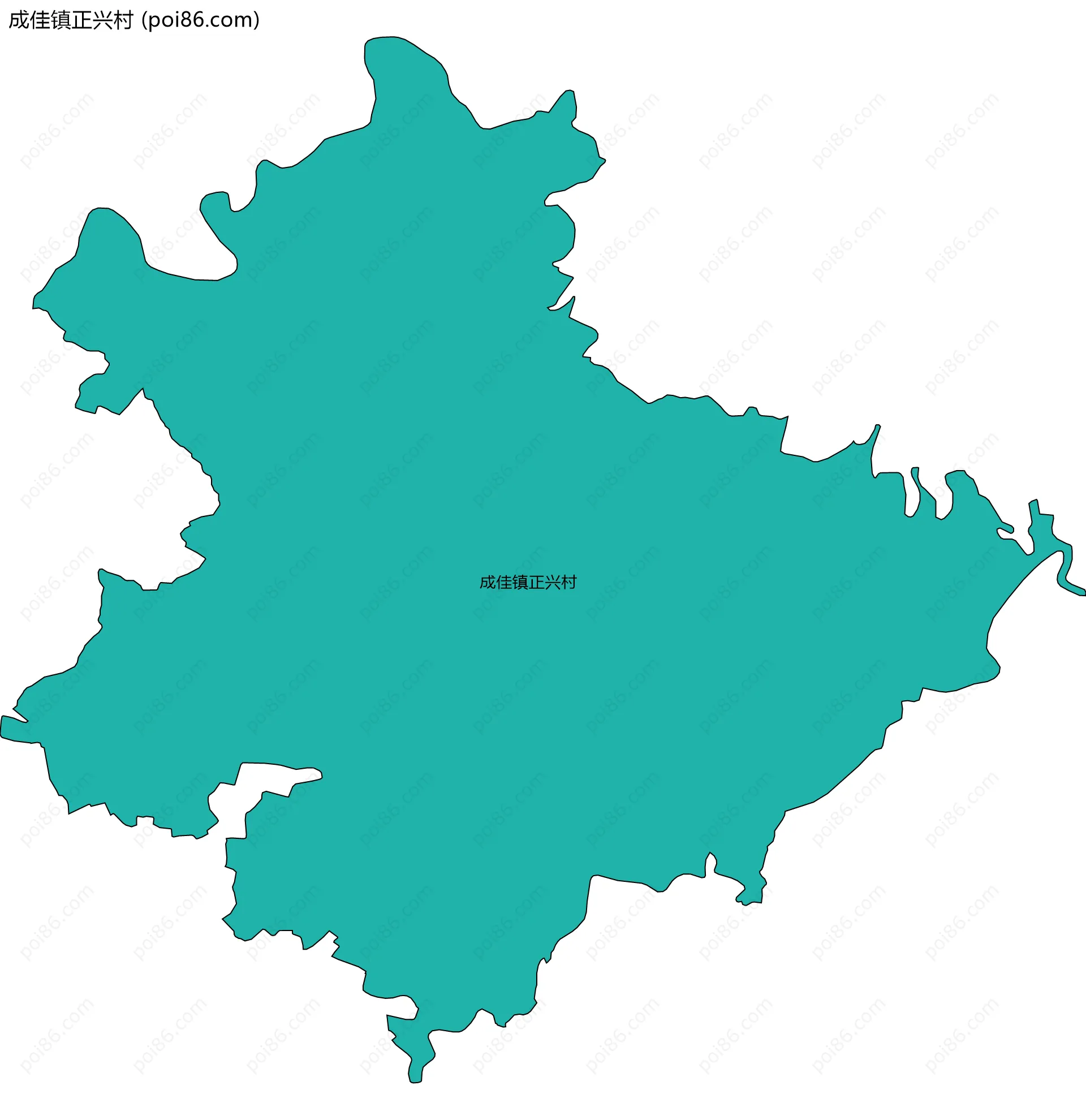 成佳镇正兴村边界地图