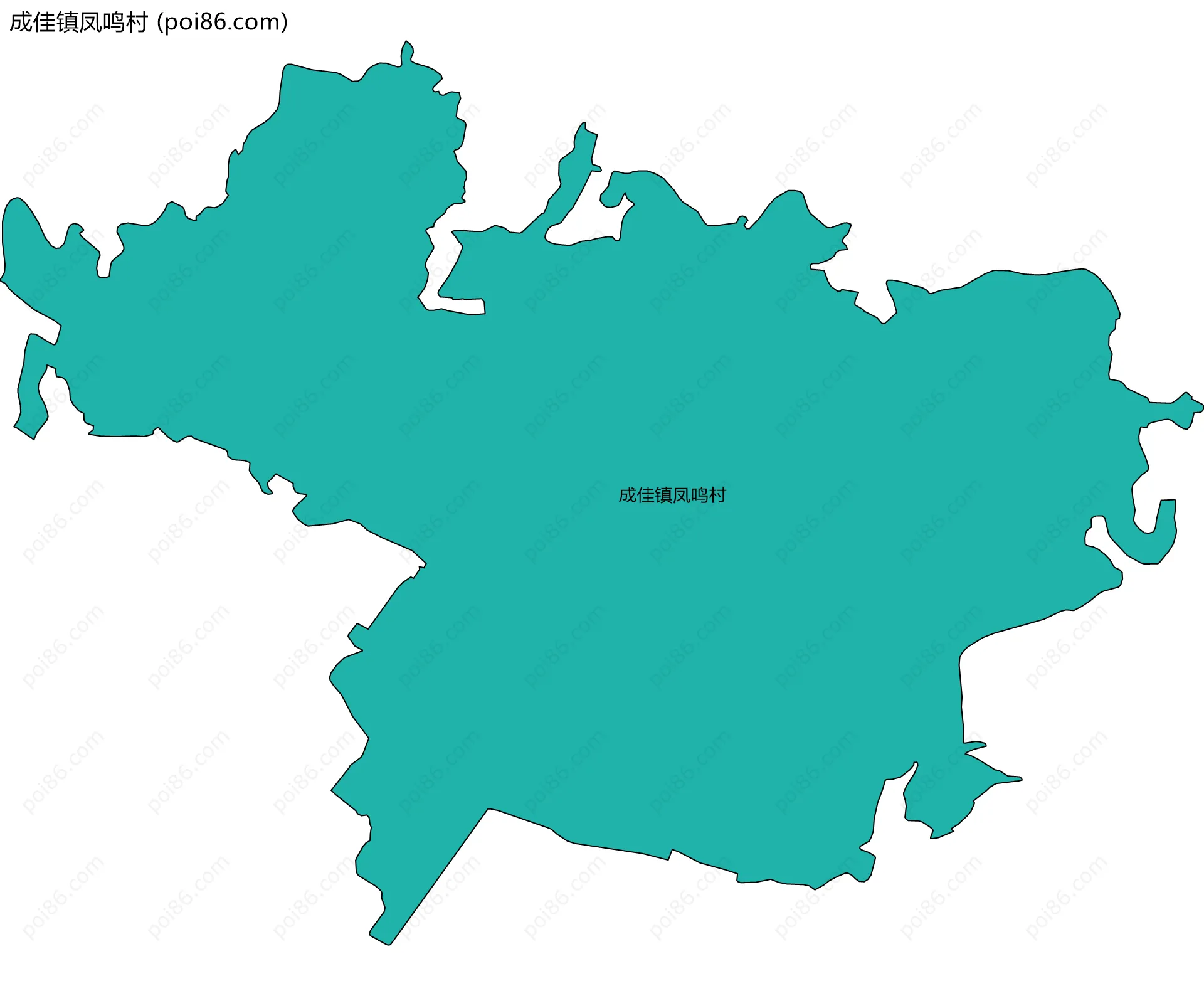 成佳镇凤鸣村边界地图