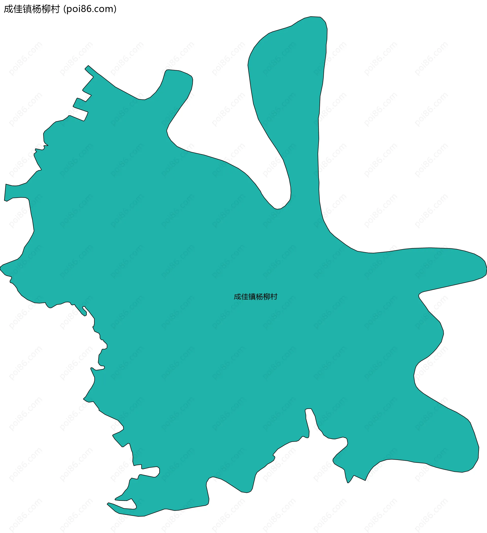 成佳镇杨柳村边界地图