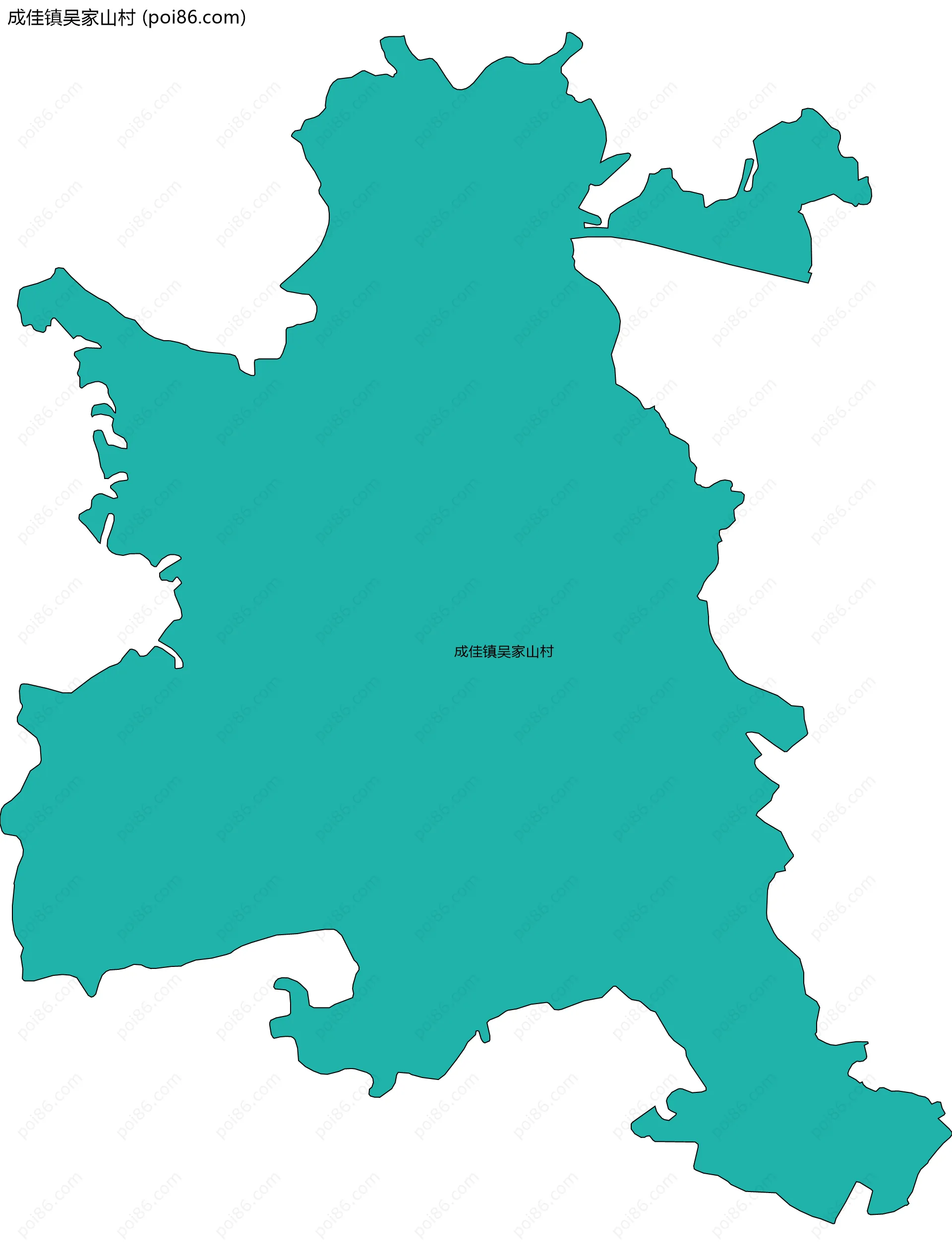 成佳镇吴家山村边界地图