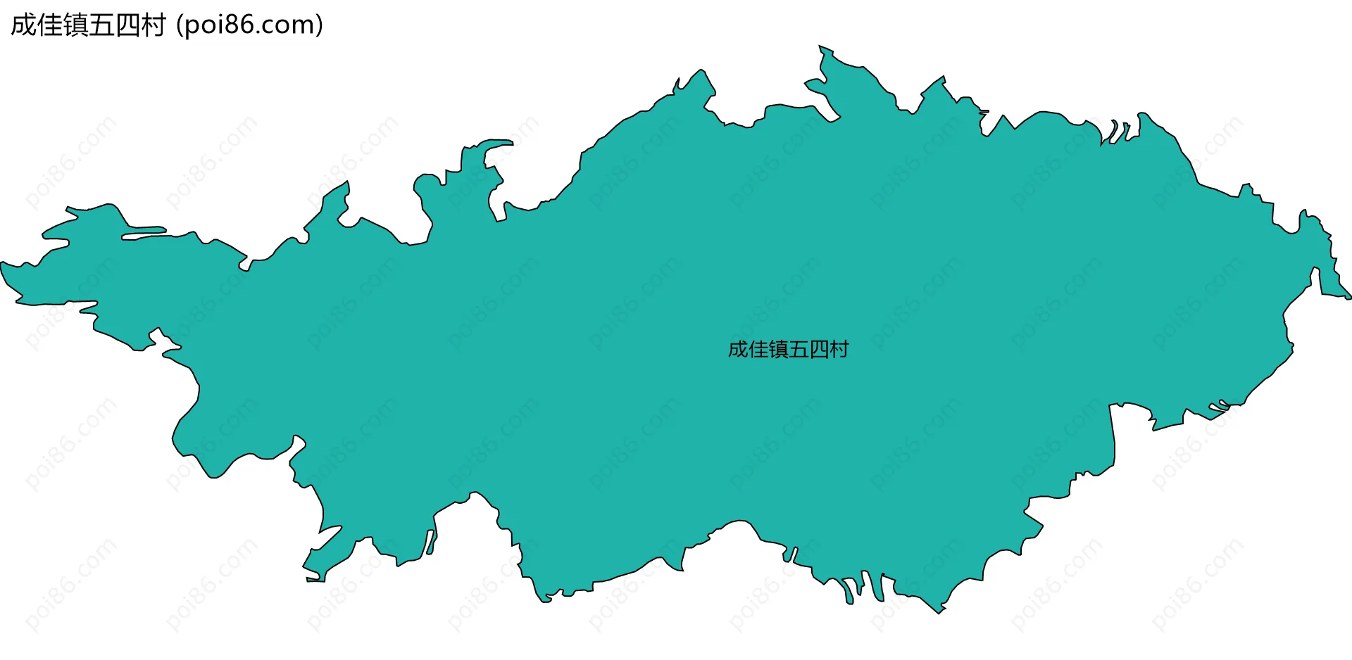 成佳镇五四村边界地图