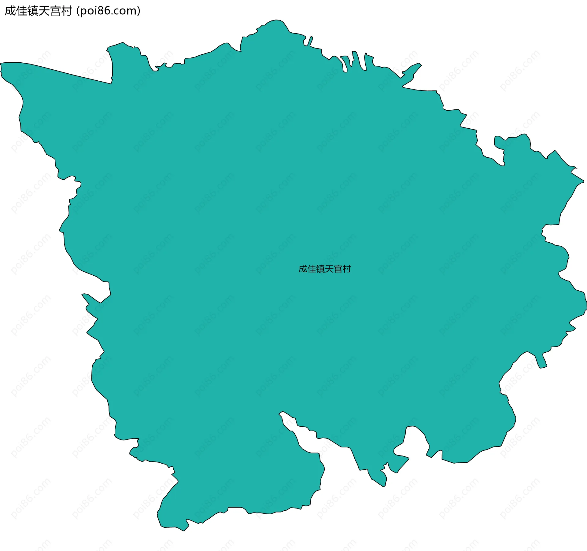 成佳镇天宫村边界地图