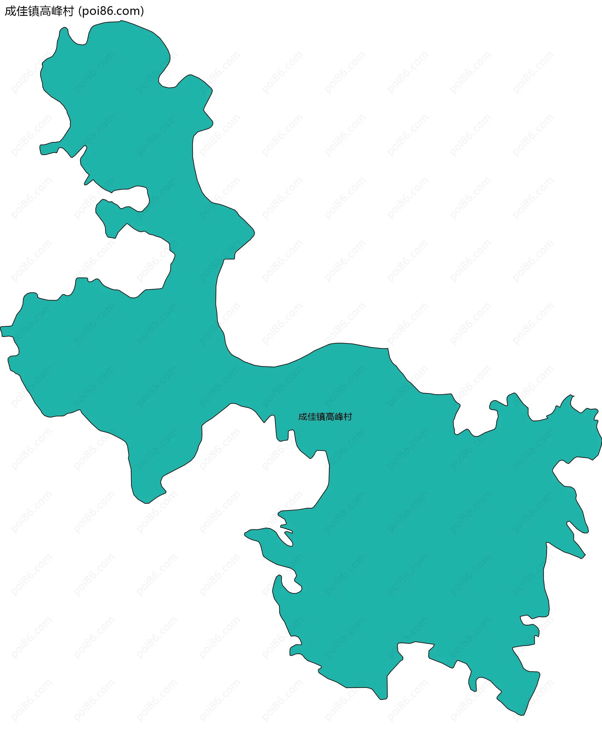 成佳镇高峰村边界地图