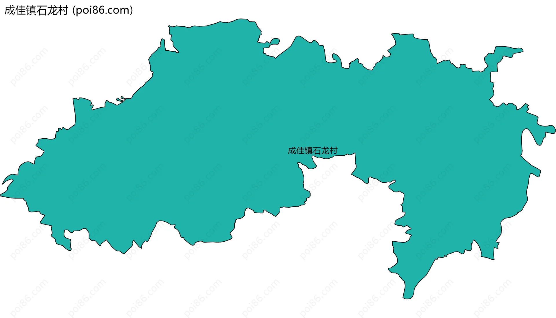 成佳镇石龙村边界地图