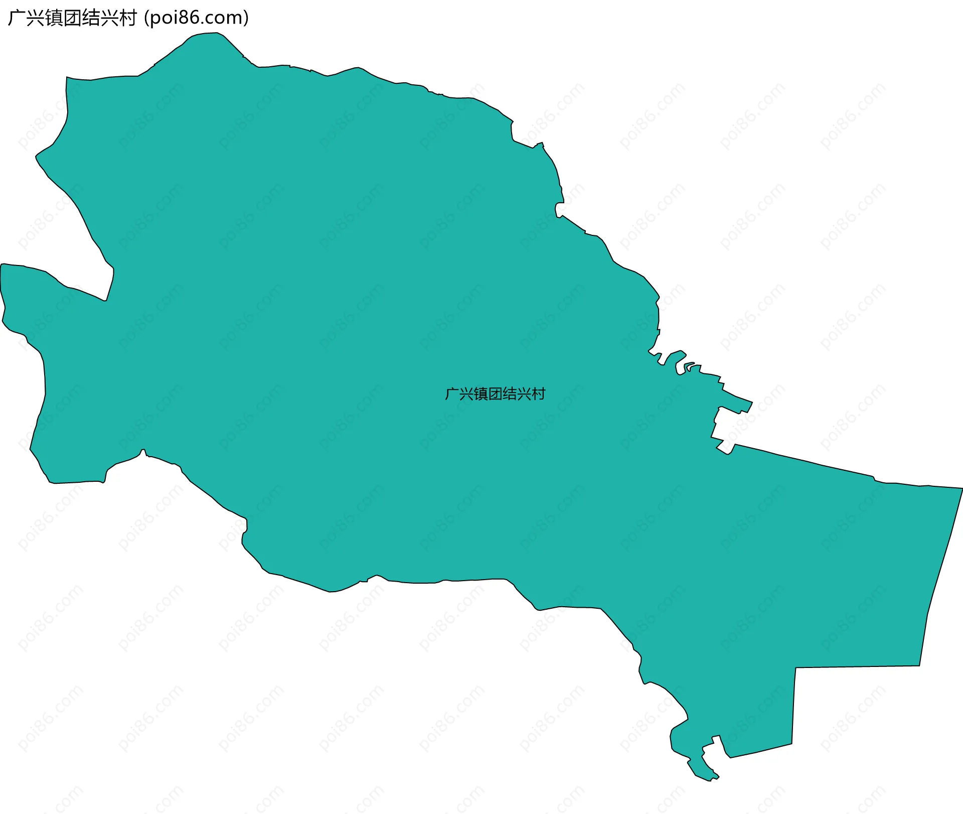 广兴镇团结兴村边界地图