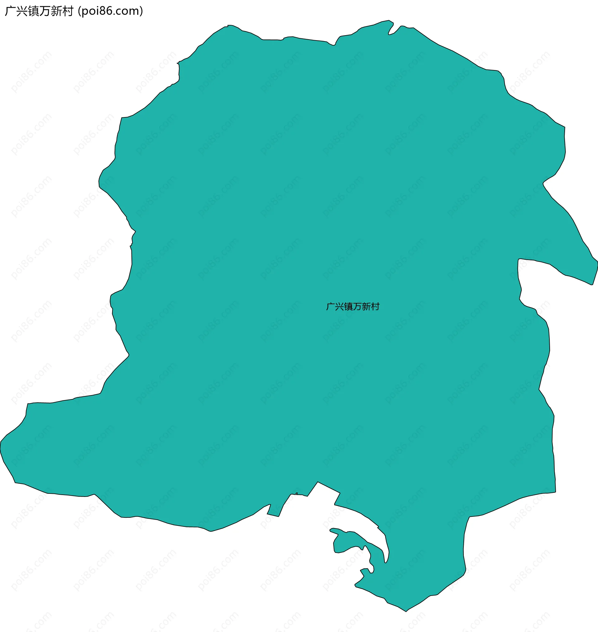 广兴镇万新村边界地图