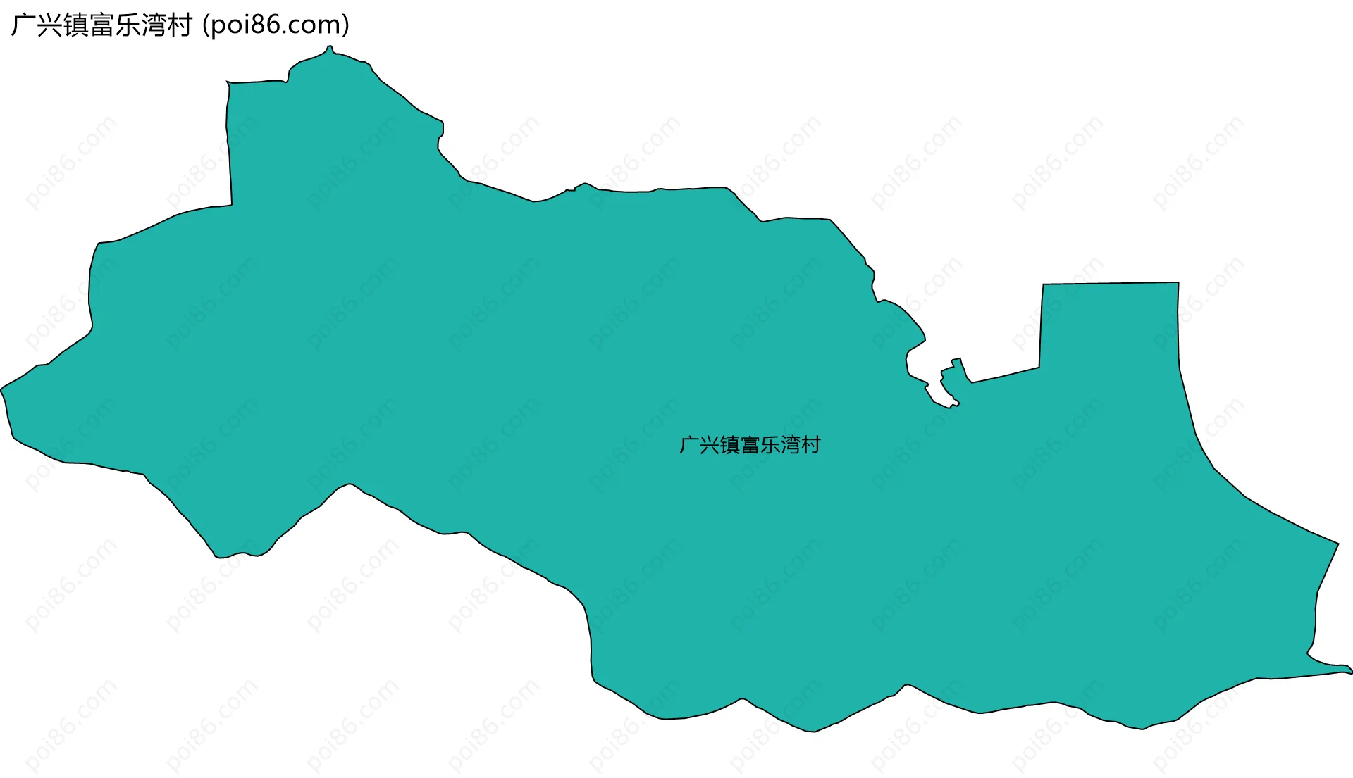 广兴镇富乐湾村边界地图