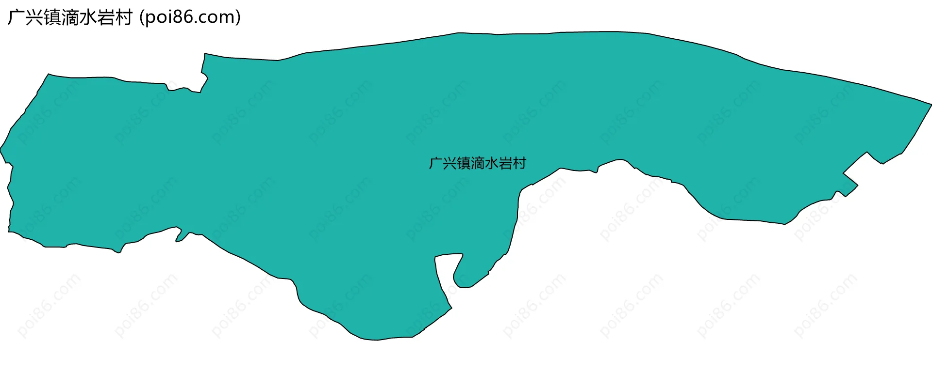广兴镇滴水岩村边界地图