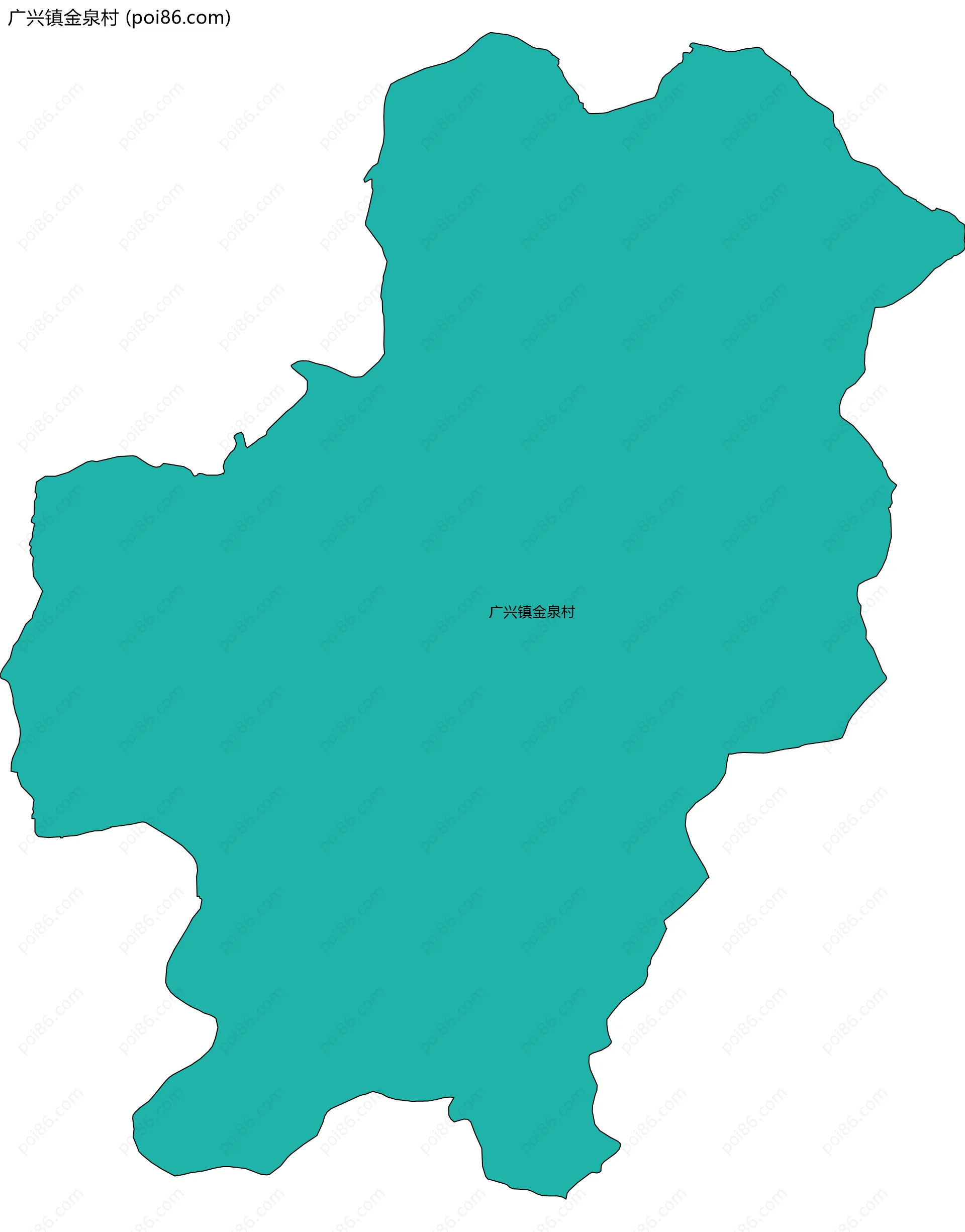 广兴镇金泉村边界地图