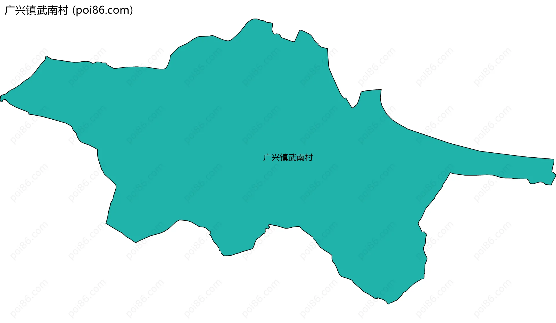 广兴镇武南村边界地图