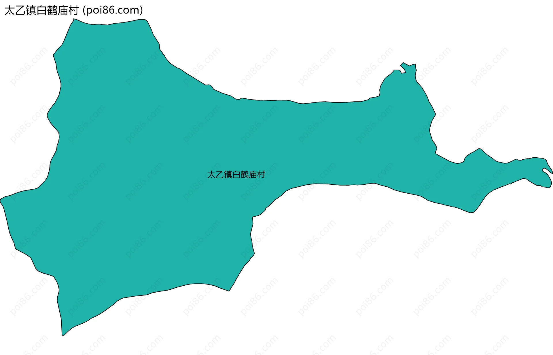 太乙镇白鹤庙村边界地图