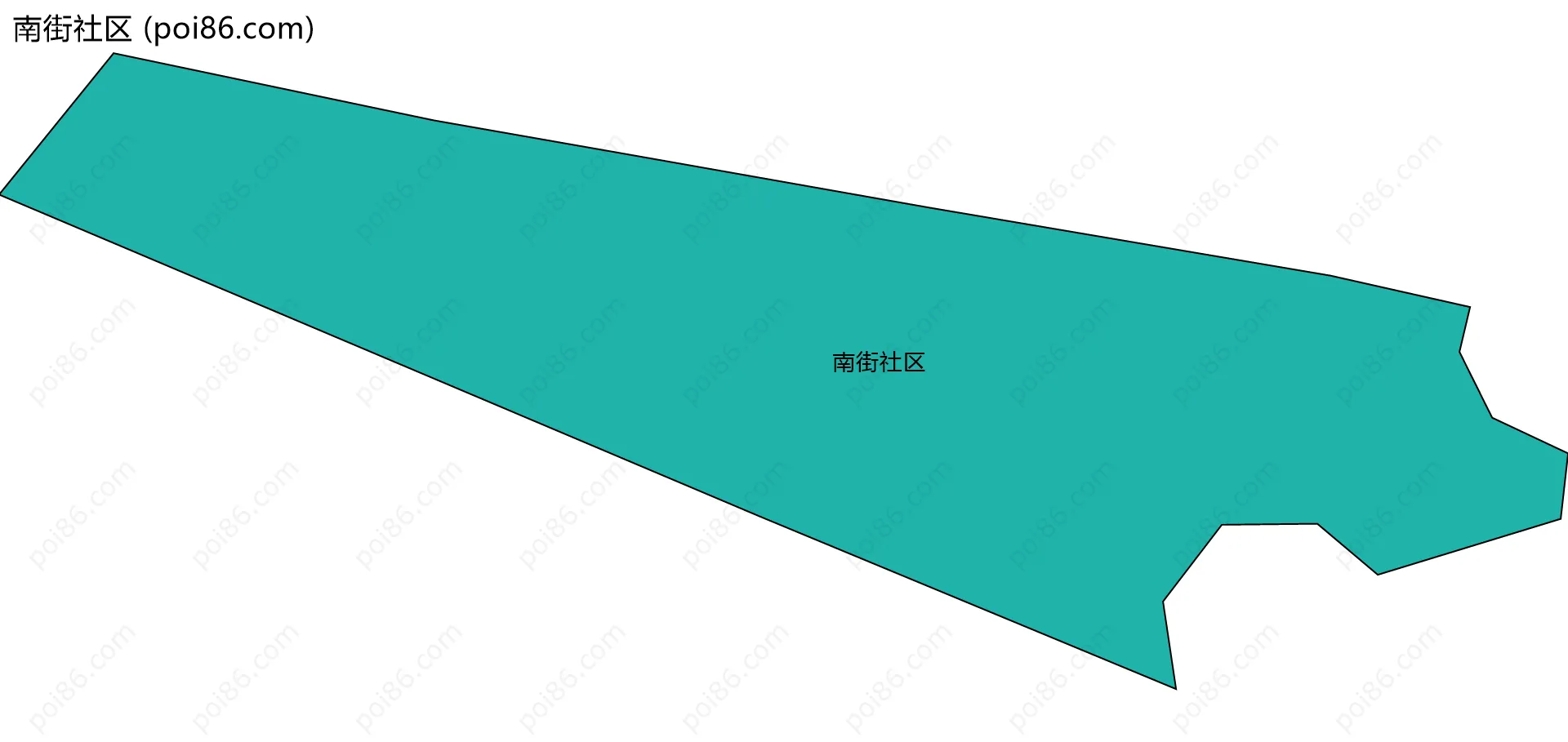 南街社区边界地图