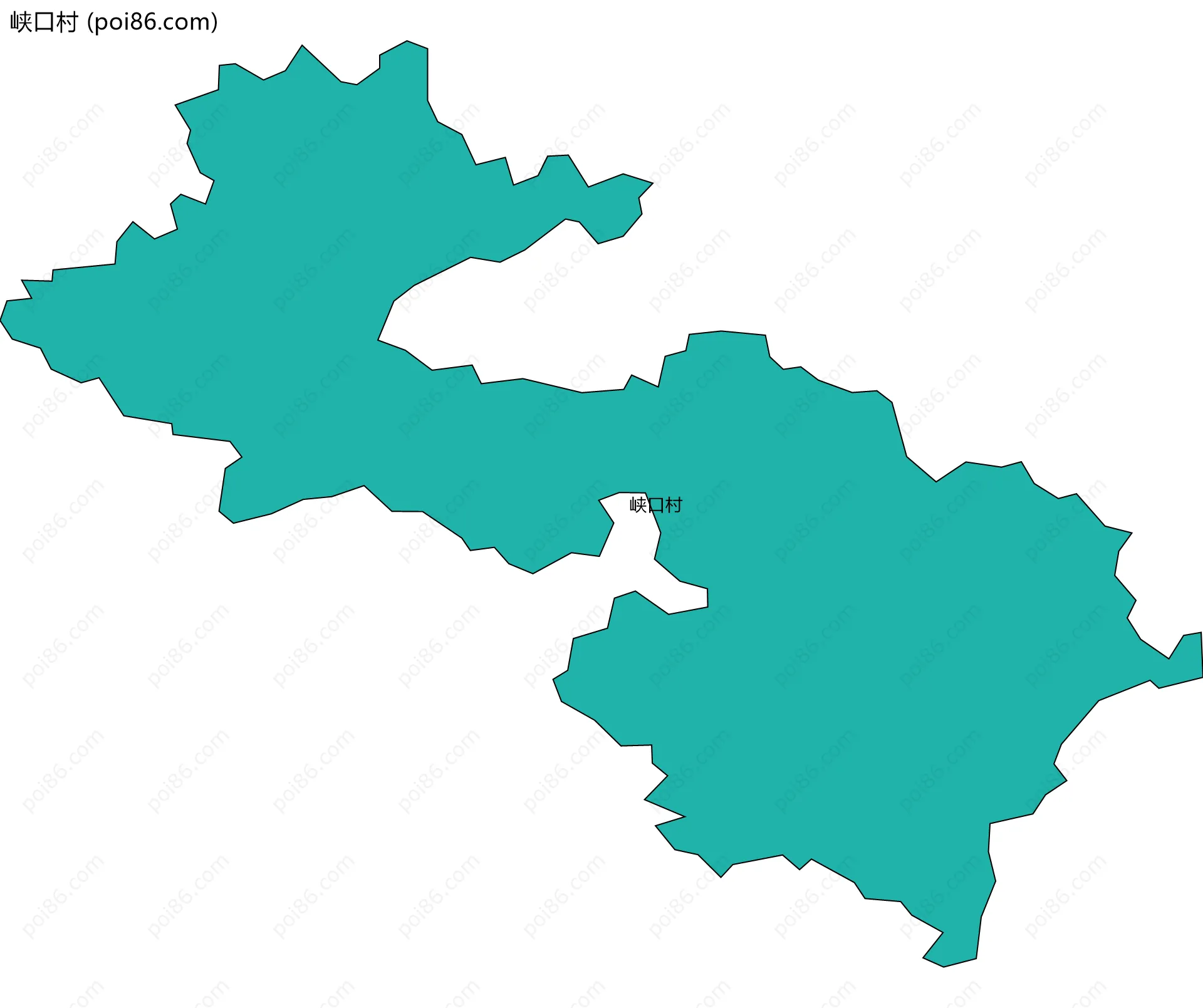 峡口村边界地图