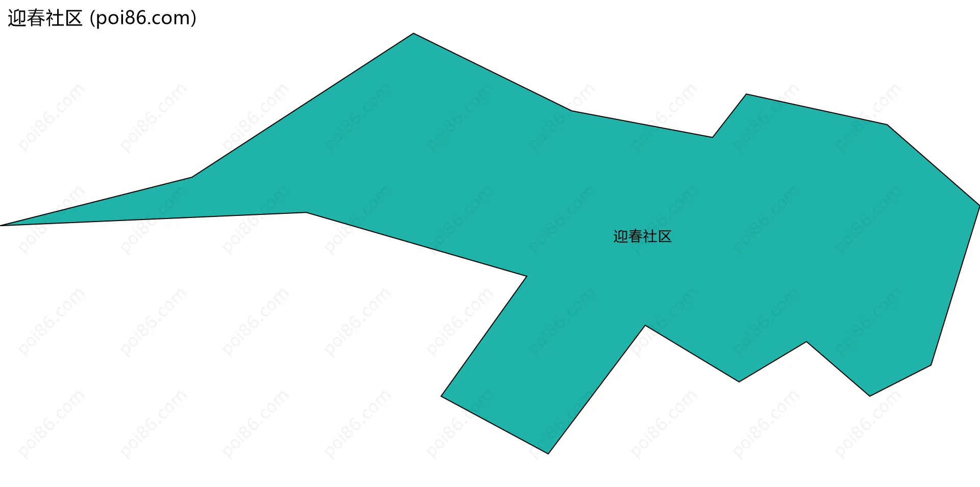 迎春社区边界地图