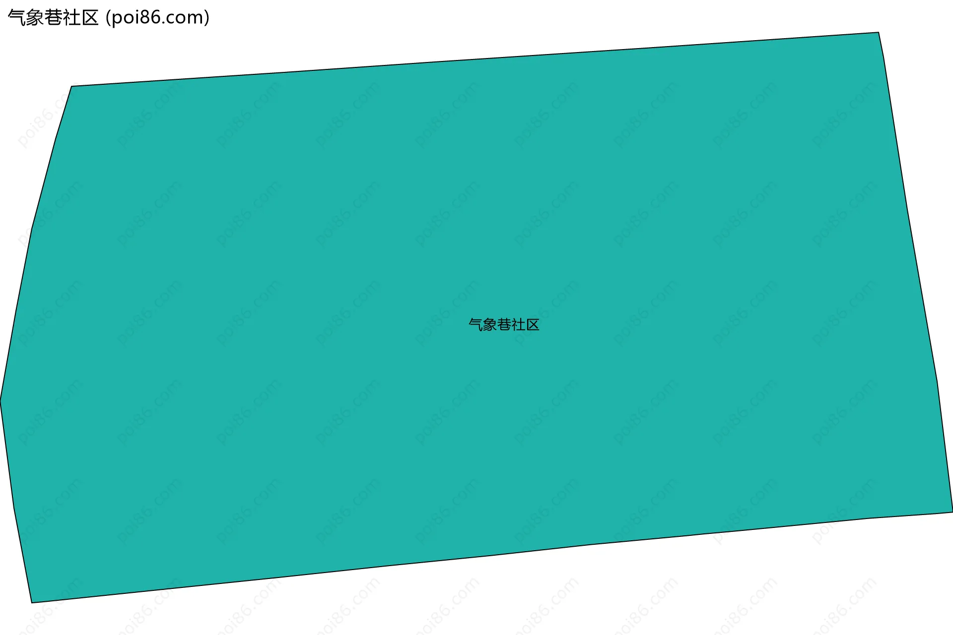 气象巷社区边界地图